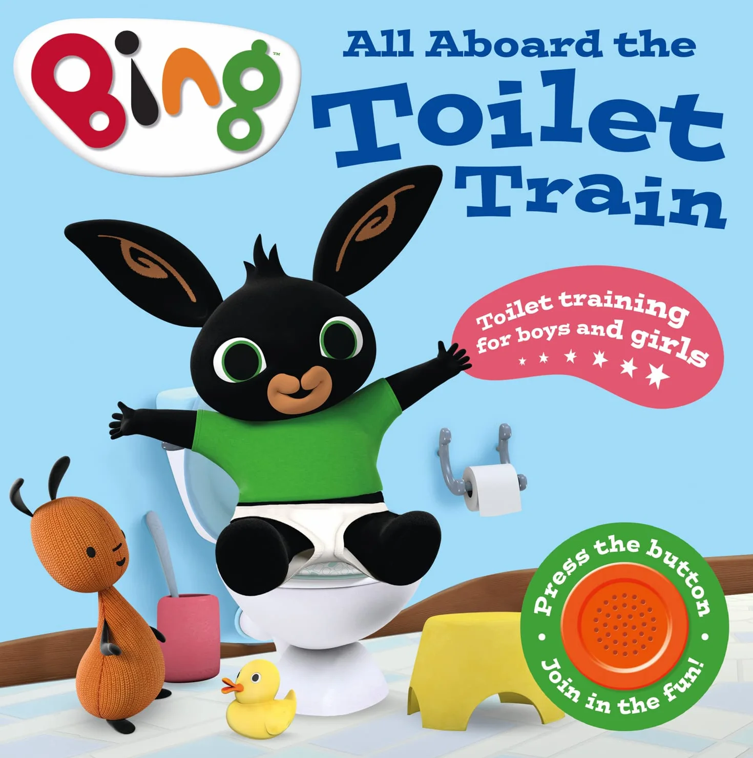 All Aboard the Toilet Train!: A helpful potty training single-sound board book for chidlren ages 2 to 5