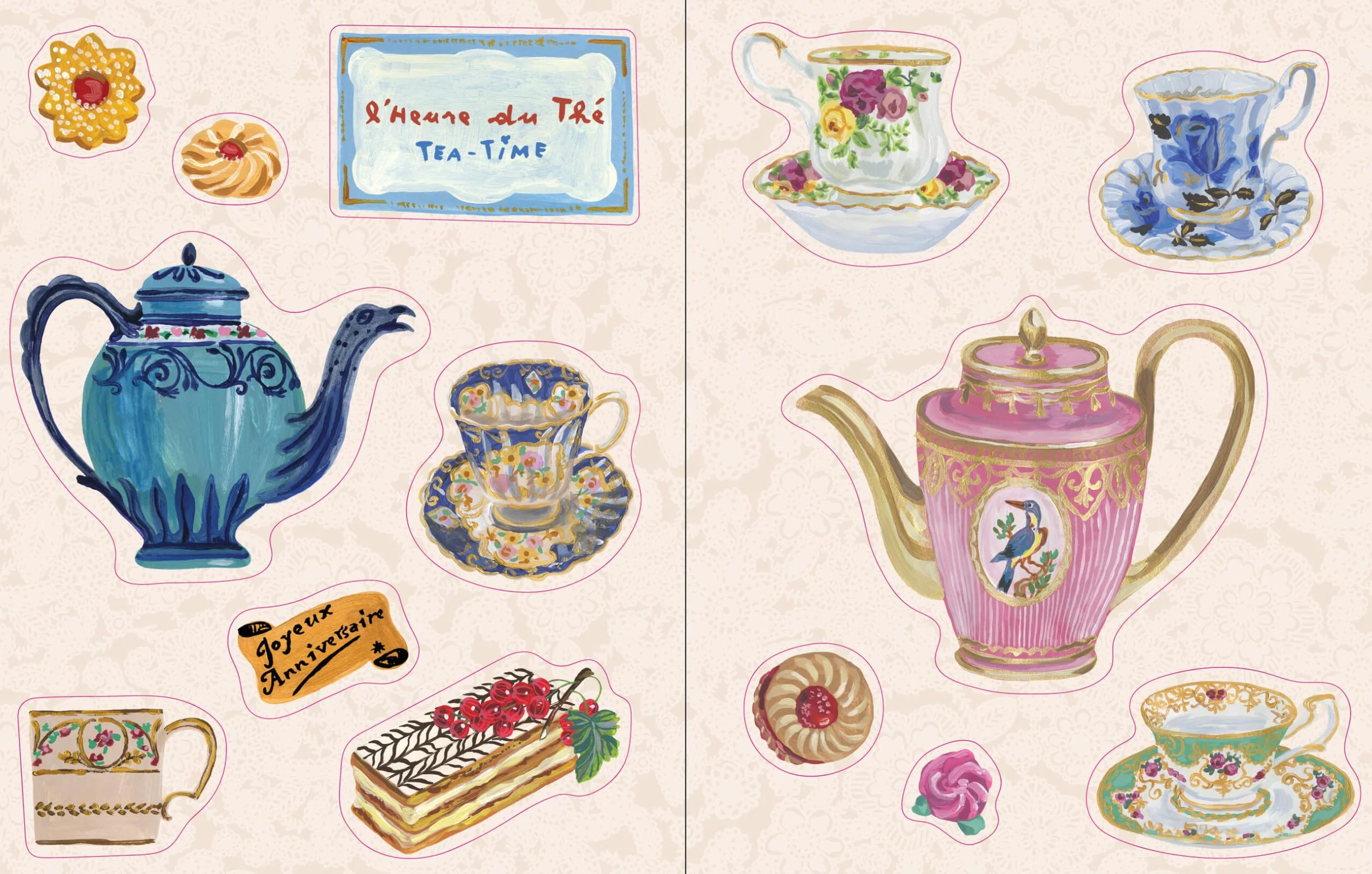 Nathalie LEtE Sticker Book /anglais