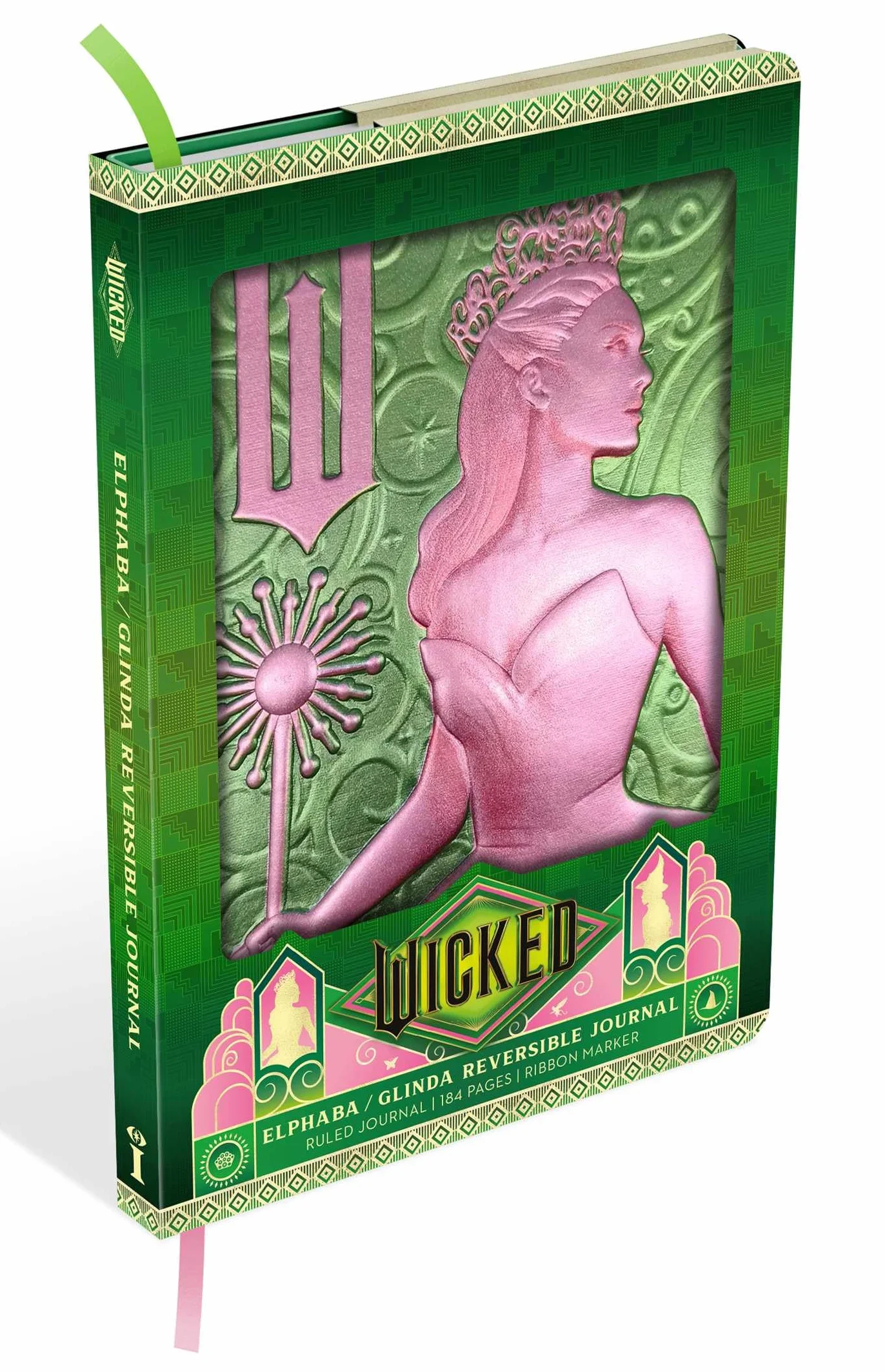Wicked: Elphaba / Glinda Reversible Sculpted Journal