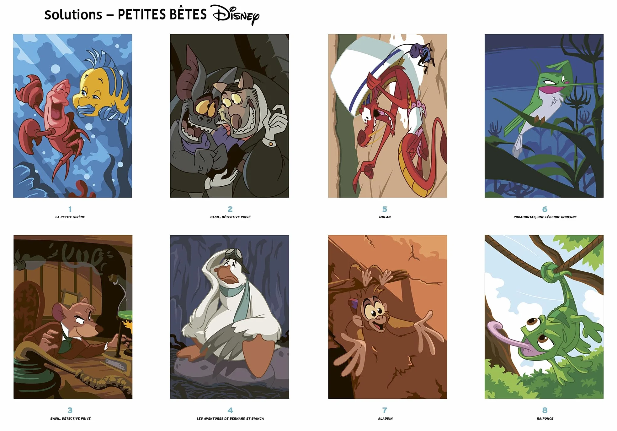 Coloriages mystères Disney - Petites bêtes