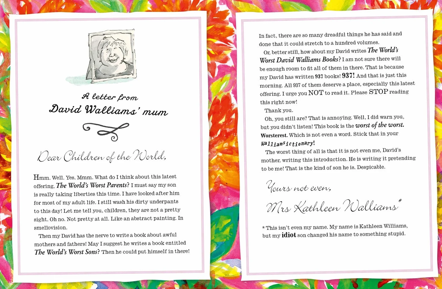 The World’s Worst Parents: A book by David Walliams