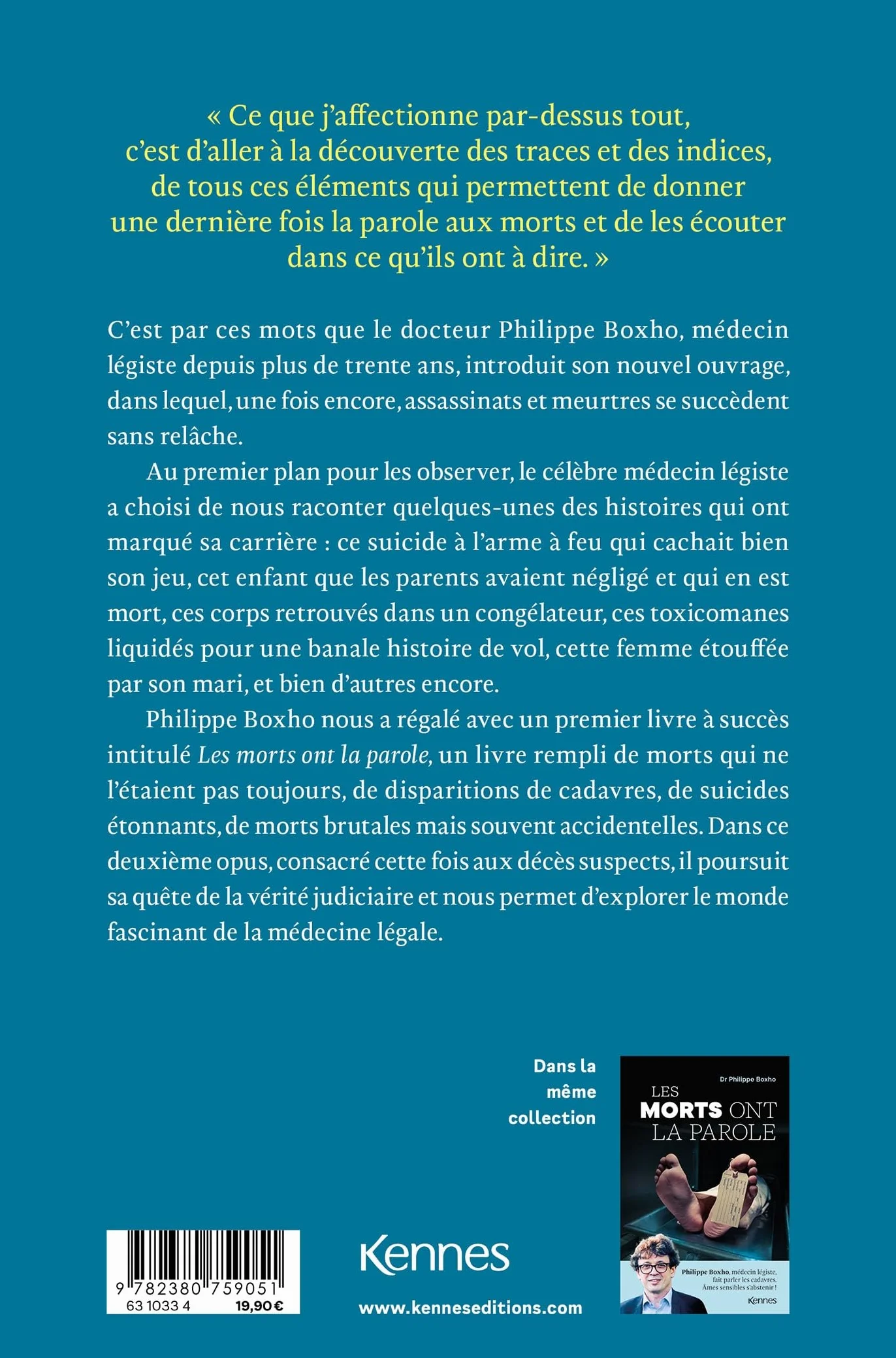 Entretien avec un cadavre: Un médecin légiste fait parler les morts