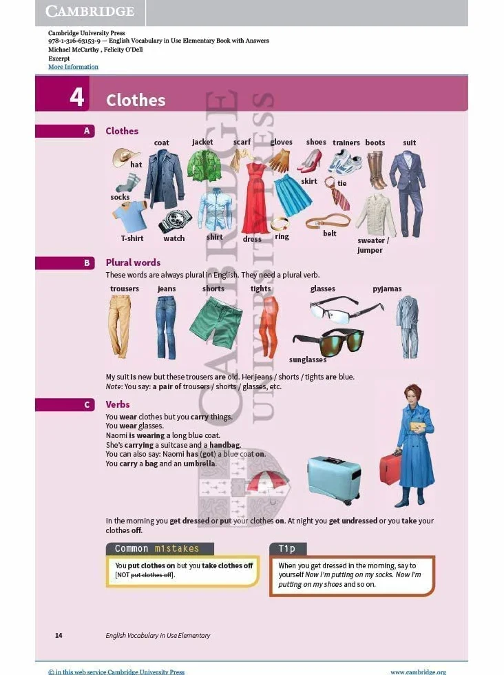 English Vocabulary in Use Elementary Book with Answers: Vocabulary Reference and Practice
