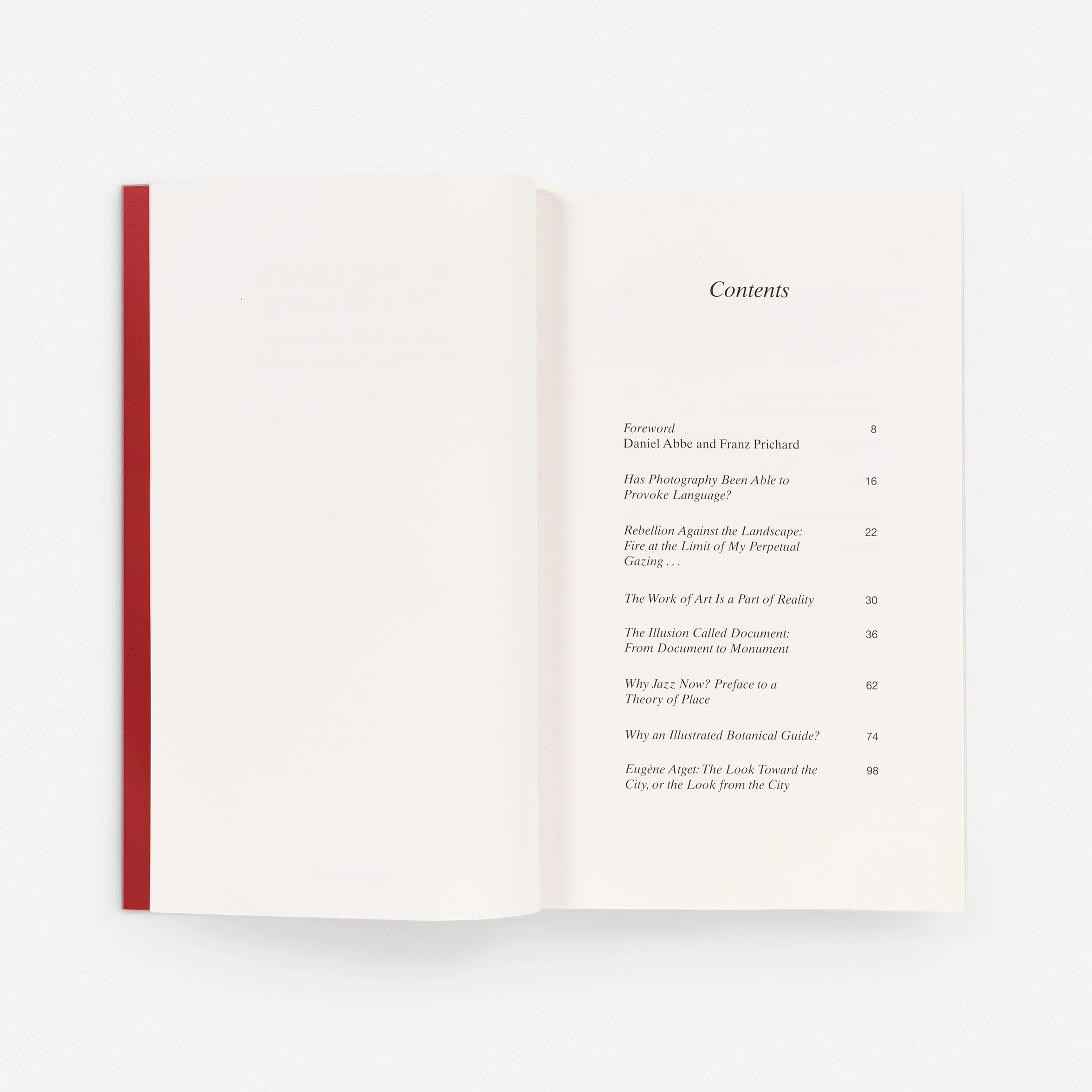 At the Limits of the Gaze : Selected writings by Takuma Nakahira /anglais