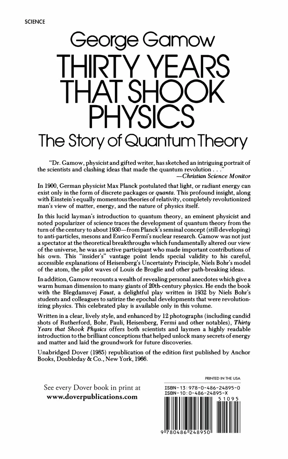 Thirty Years That Shook Physics: The Story of Quantum Theory