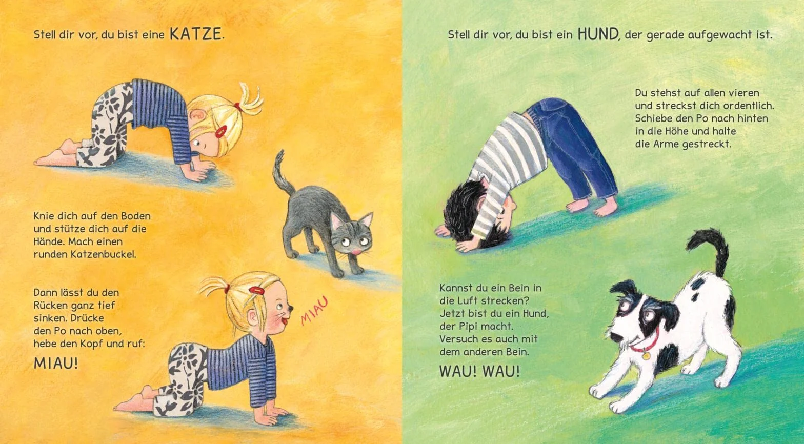 Turnen wie die Tiere - Das große Yoga Buch für kleine Kinder: Erweiterte Maxi-Ausgabe | Spielerische Yogaübungen für Krippen- und Kindergartenkinder Yoga