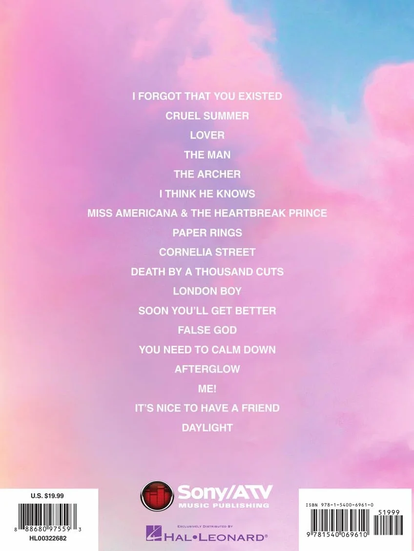 Taylor Swift - Lover: Lover: Piano-Vocal-Guitar