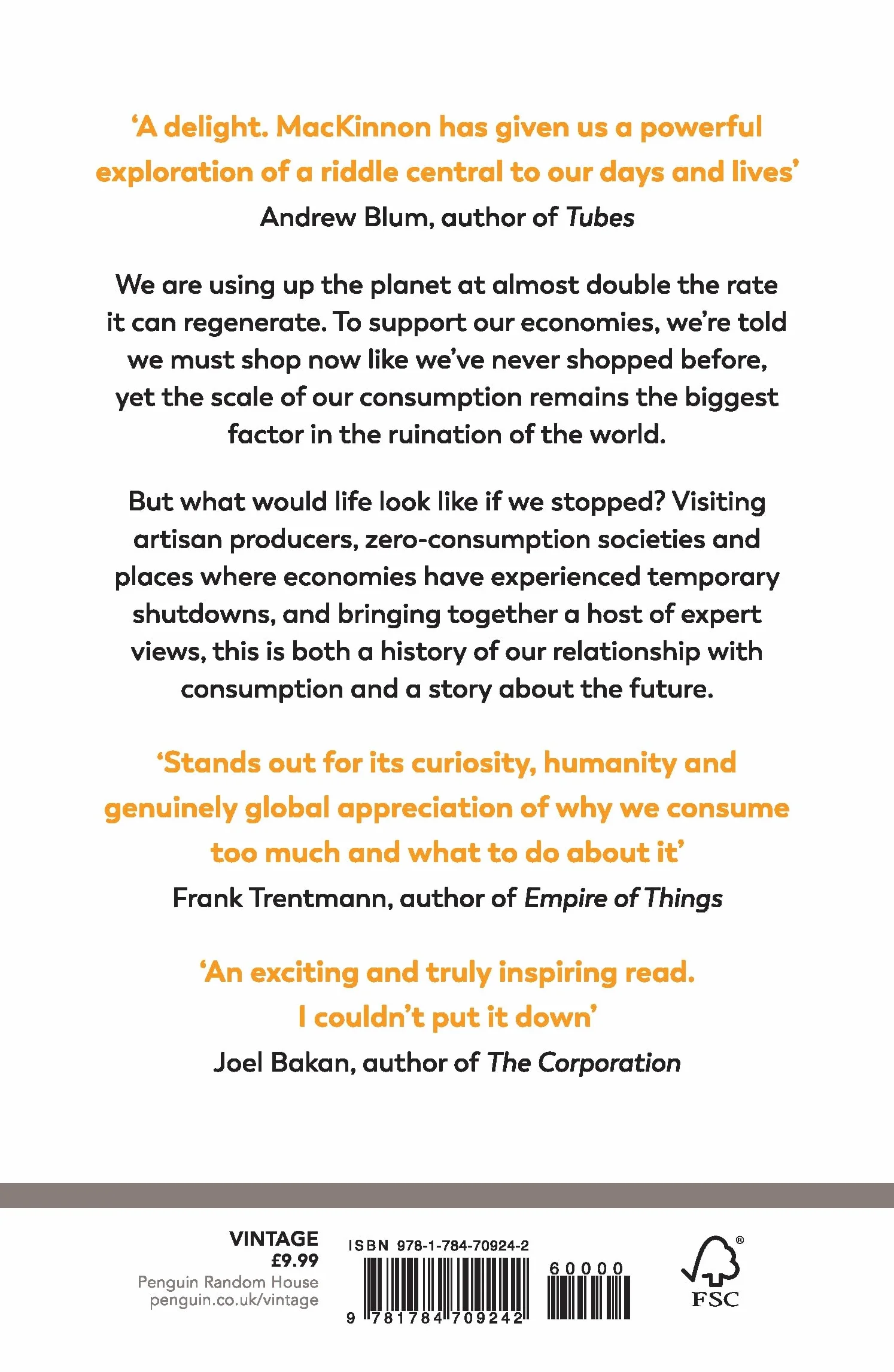 The Day the World Stops Shopping: How to have a better life and greener world