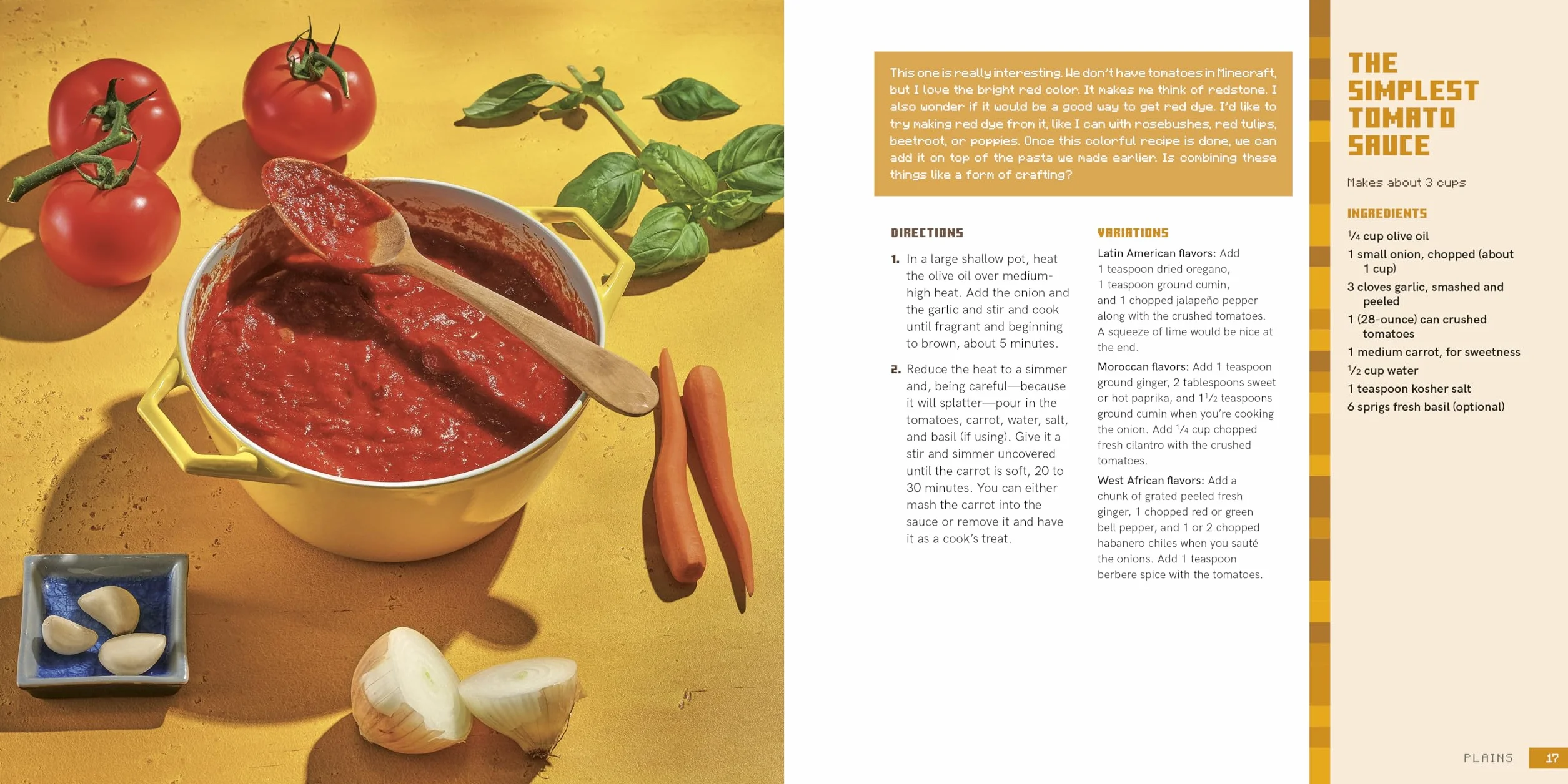 The Crafter's Kitchen: An Official Minecraft Cookbook for Young Chefs and Their Families