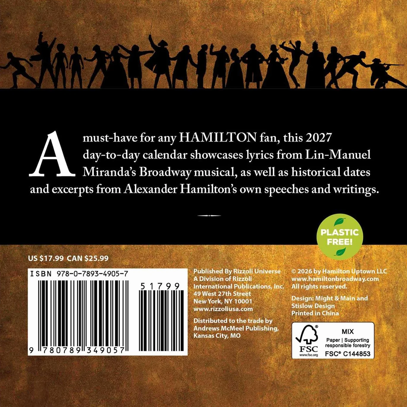 Hamilton 2027: Original Universe Publishing-Tagesabreißkalender [Kalendar]