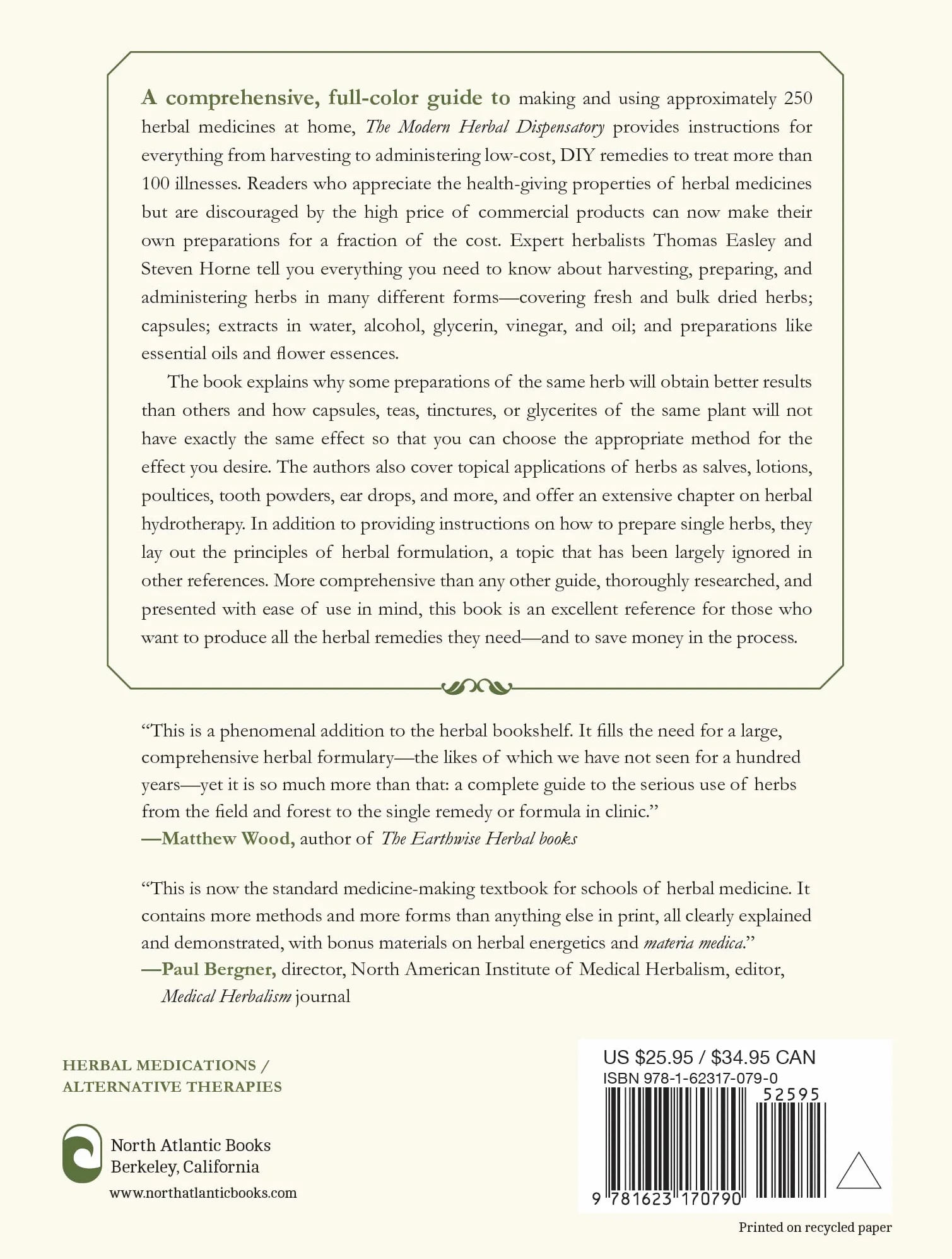 The Modern Herbal Dispensatory: A Medicine-Making Guide