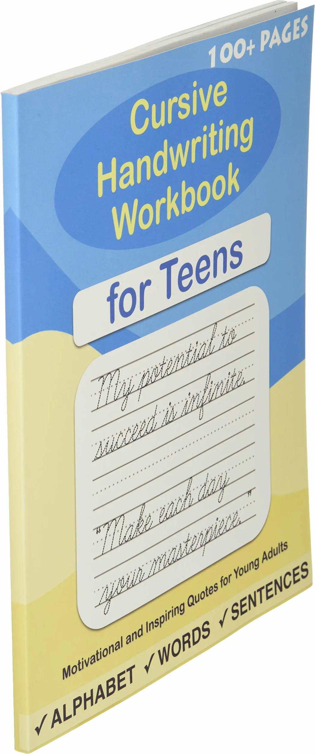 Cursive Handwriting Workbook for Teens: A cursive writing practice workbook for young adults and teens: 2