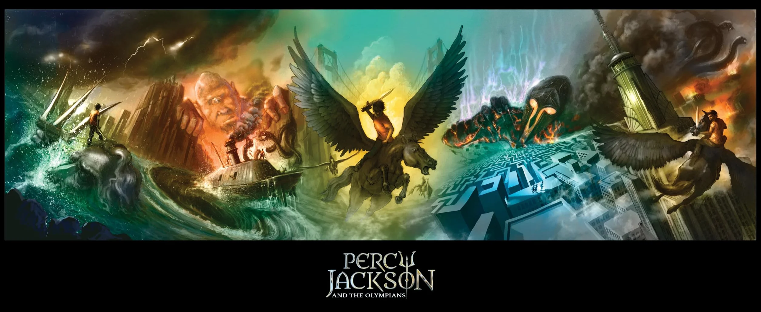 Percy Jackson and the Olympians 5 Book Paperback Boxed Set (W/Poster): The Lightning Thief / the Sea of Monsters / the Titan's Curse / the Battle of the Labyrinth / the Last Olympian: 1-5
