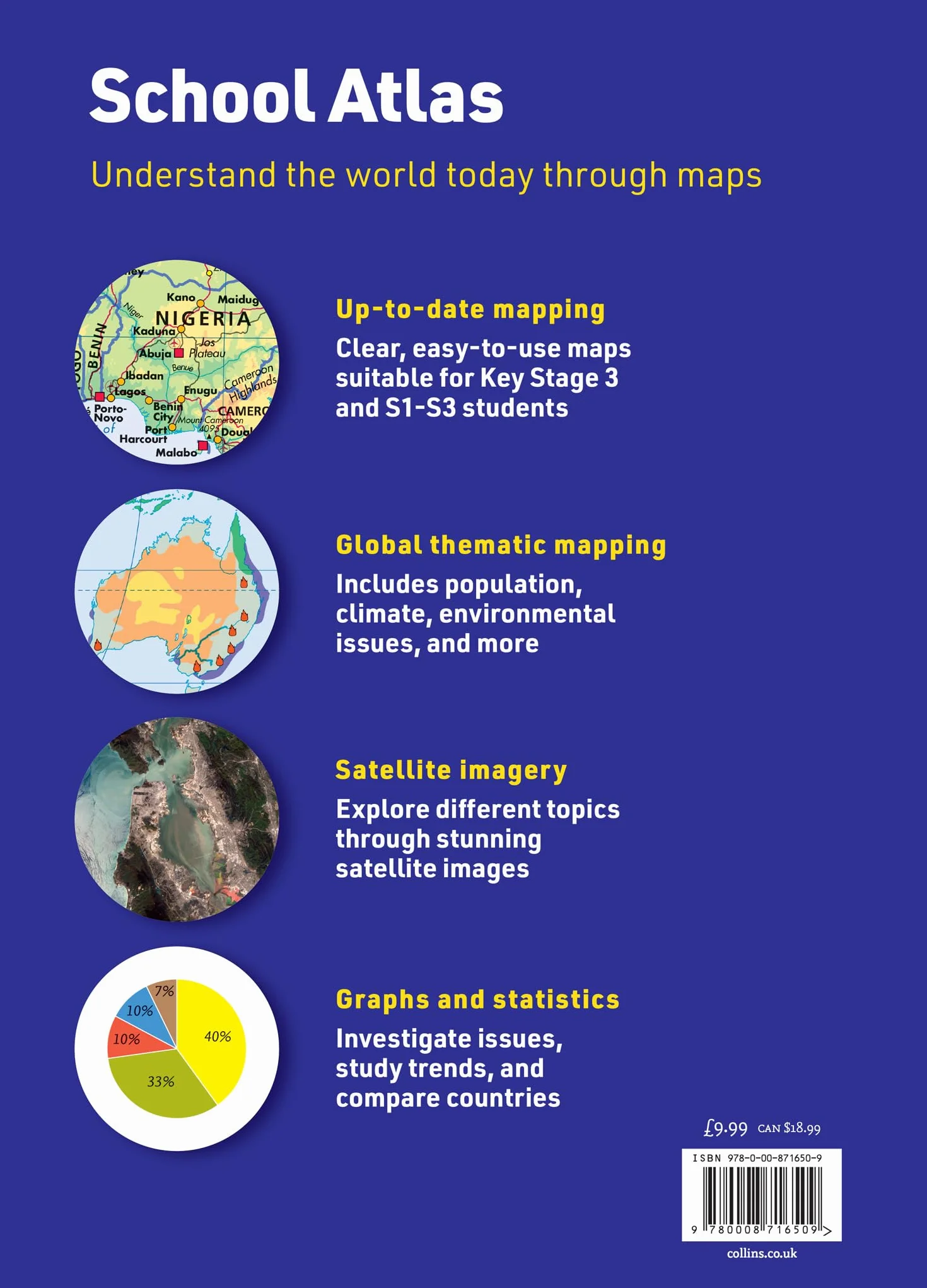 Collins School Atlas: Ideal for learning at school and at home