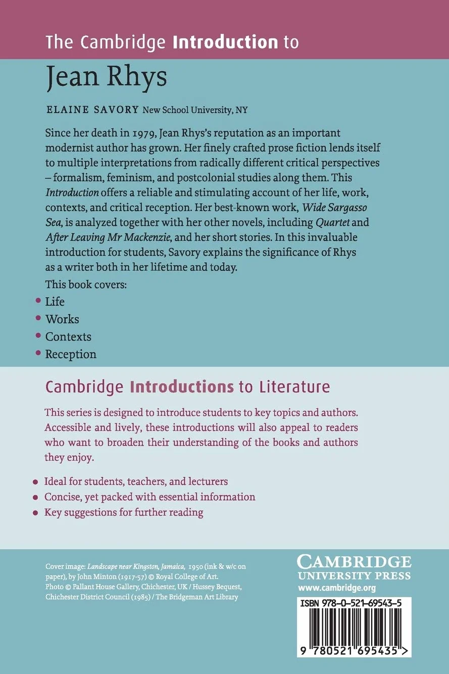 The Cambridge Introduction to Jean Rhys