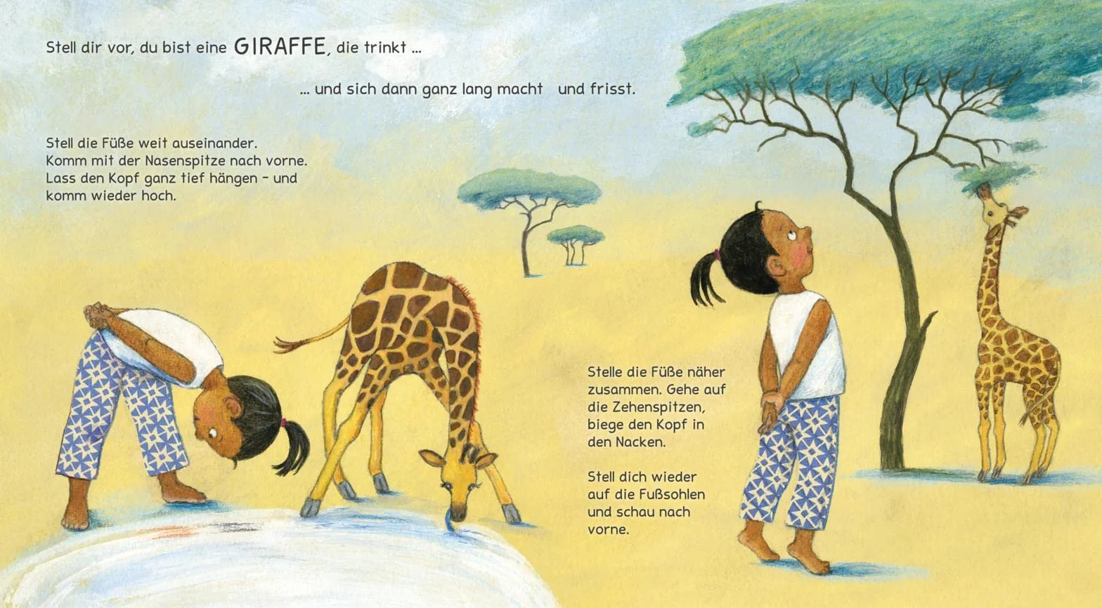 Turnen wie die Tiere - Das große Yoga Buch für kleine Kinder: Erweiterte Maxi-Ausgabe | Spielerische Yogaübungen für Krippen- und Kindergartenkinder Yoga