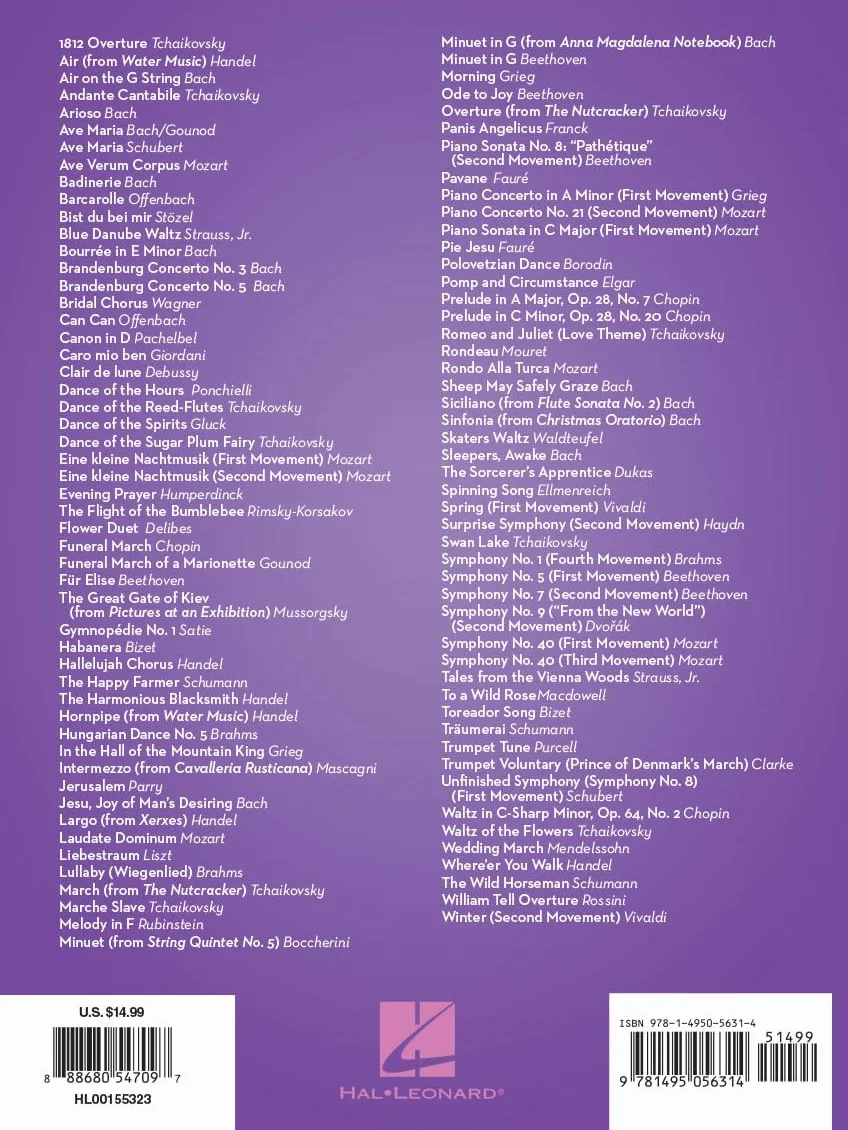101 classical themes for violin violon