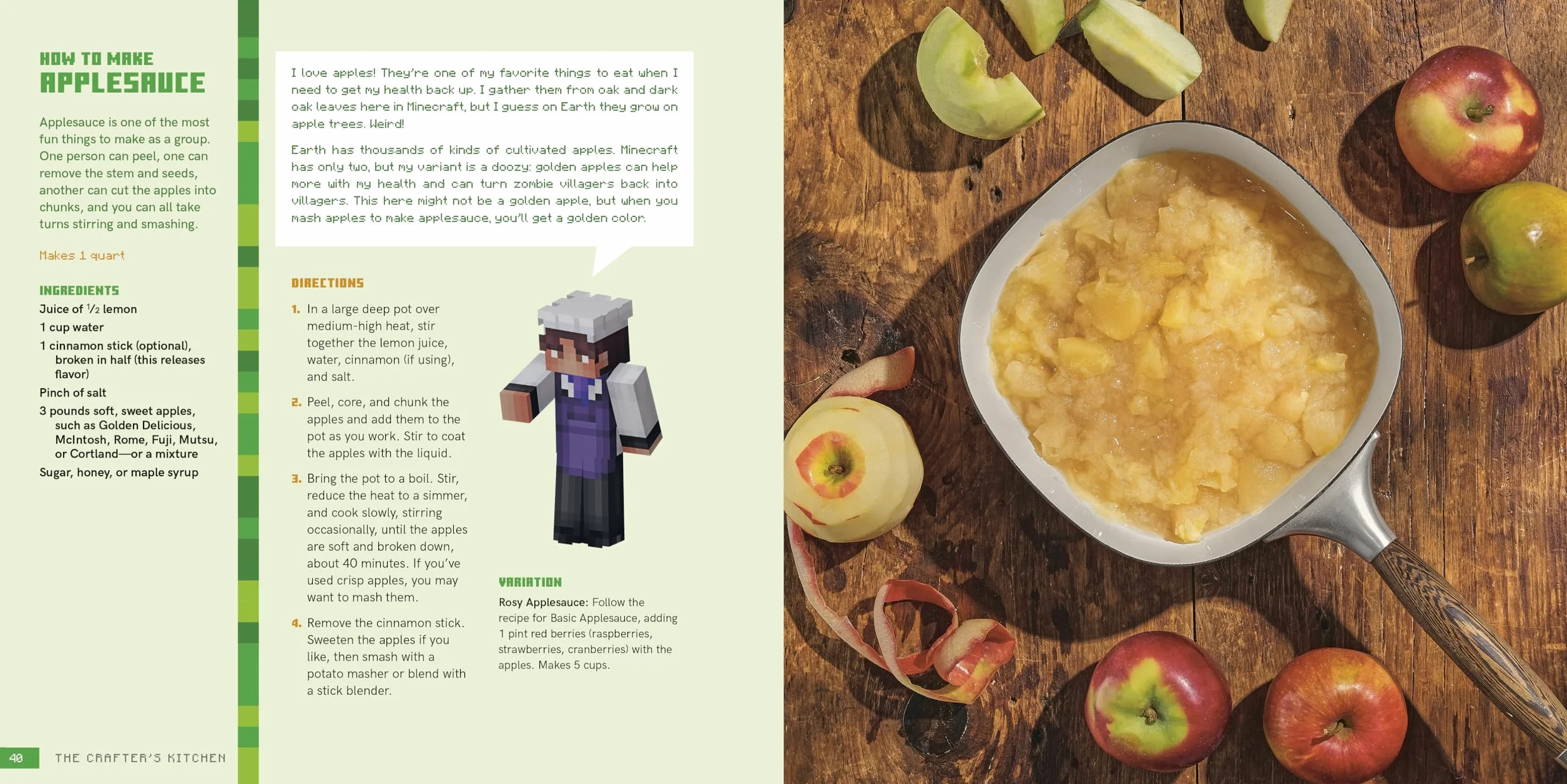The Crafter's Kitchen: An Official Minecraft Cookbook for Young Chefs and Their Families