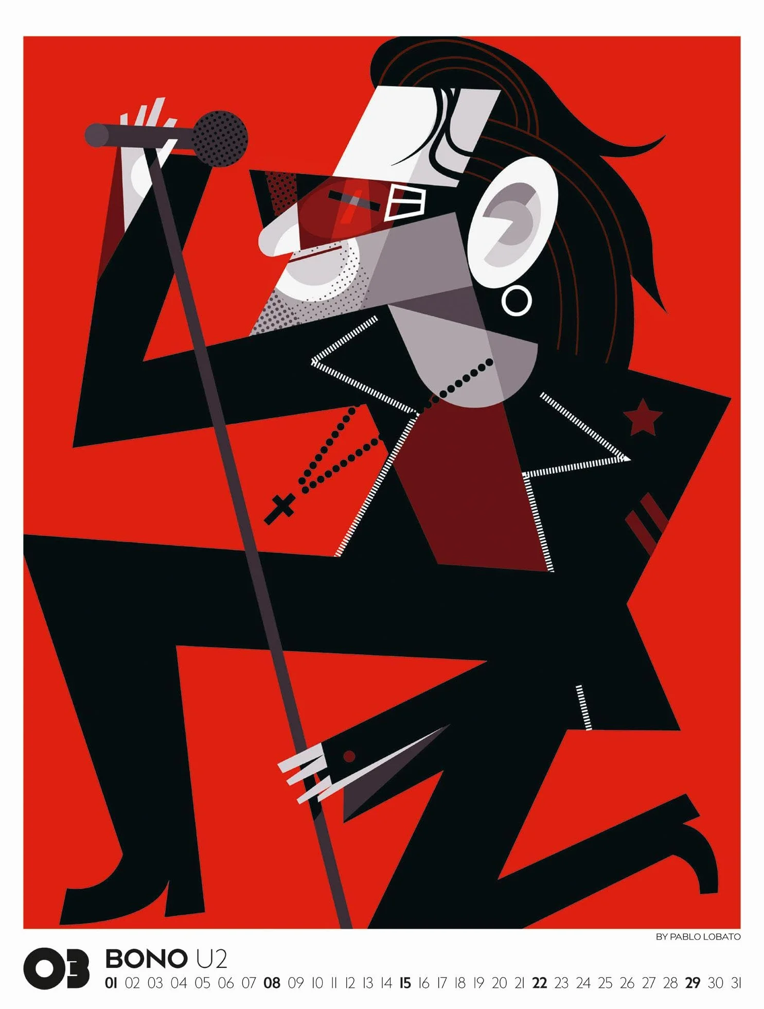 Legends Kalender 2026 | Musiklegenden: Außergewöhnlicher Musik-Kalender im großen Hochformat (50x66 cm) | Rock & Pop-Musiker-Portraits | Pablo Lobato