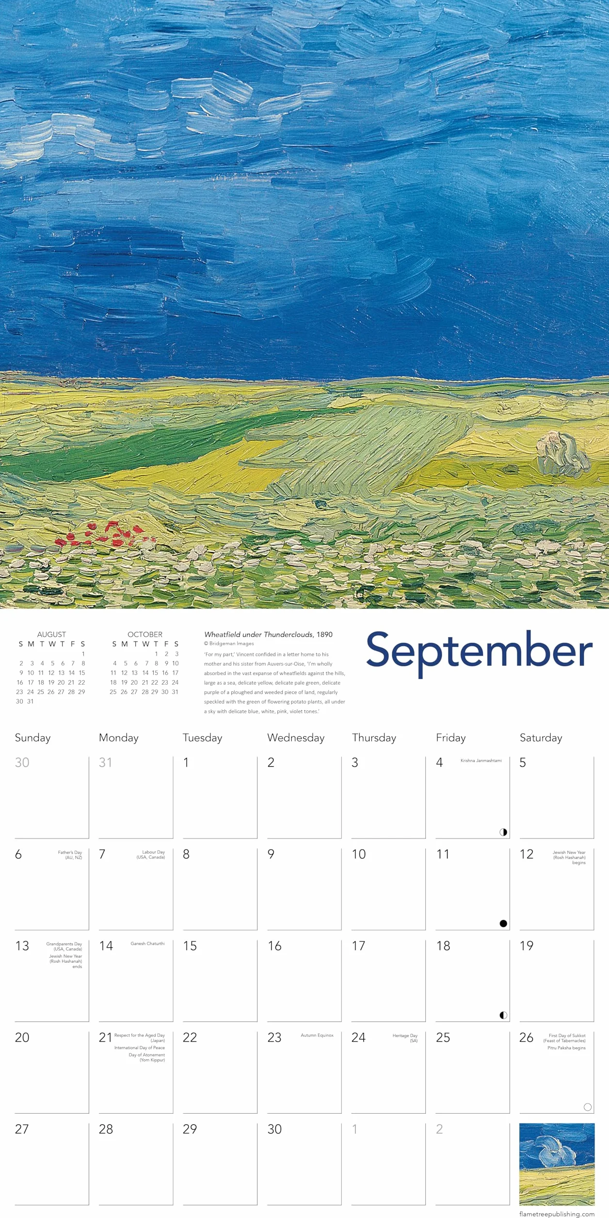 Van Gogh Landscapes Wall Calendar 2026 (Art Calendar)