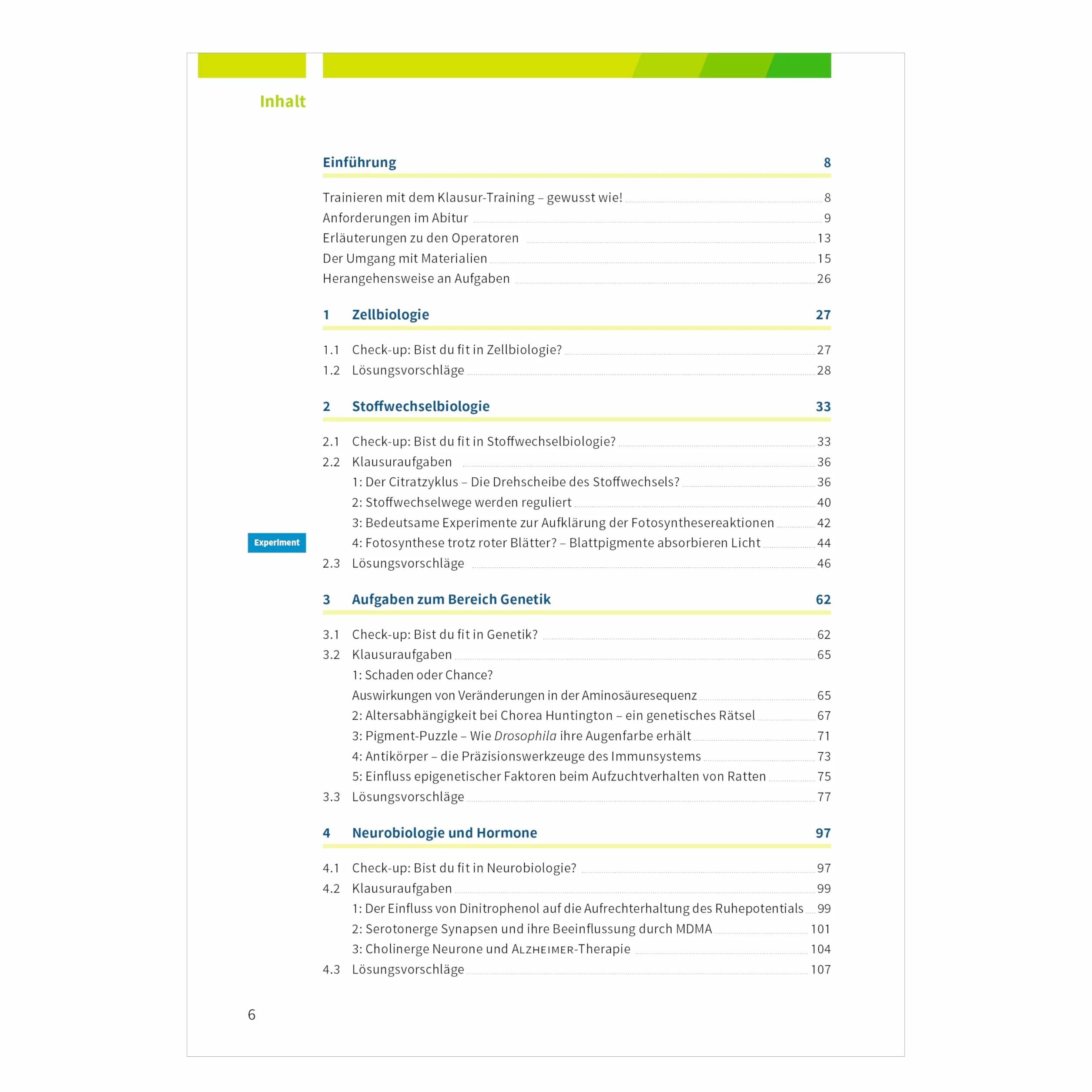 Fit fürs Abi. Klausur-Training Biologie