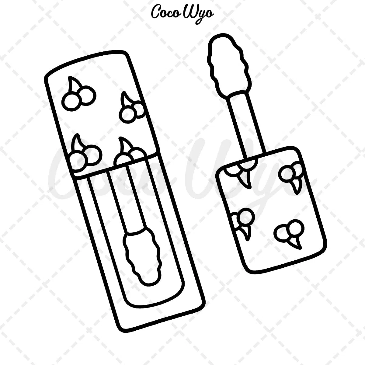 Glow Cosmetics: Coloring Book for Adults and Kids, Bold and Easy, Simple and Big Designs for Relaxation Featuring Cosmetic Items, Makeup, and Skincare Products