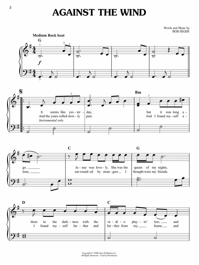 First 50 Popular Songs You Should Play on the Piano: Easy Piano Songbook with Lyrics