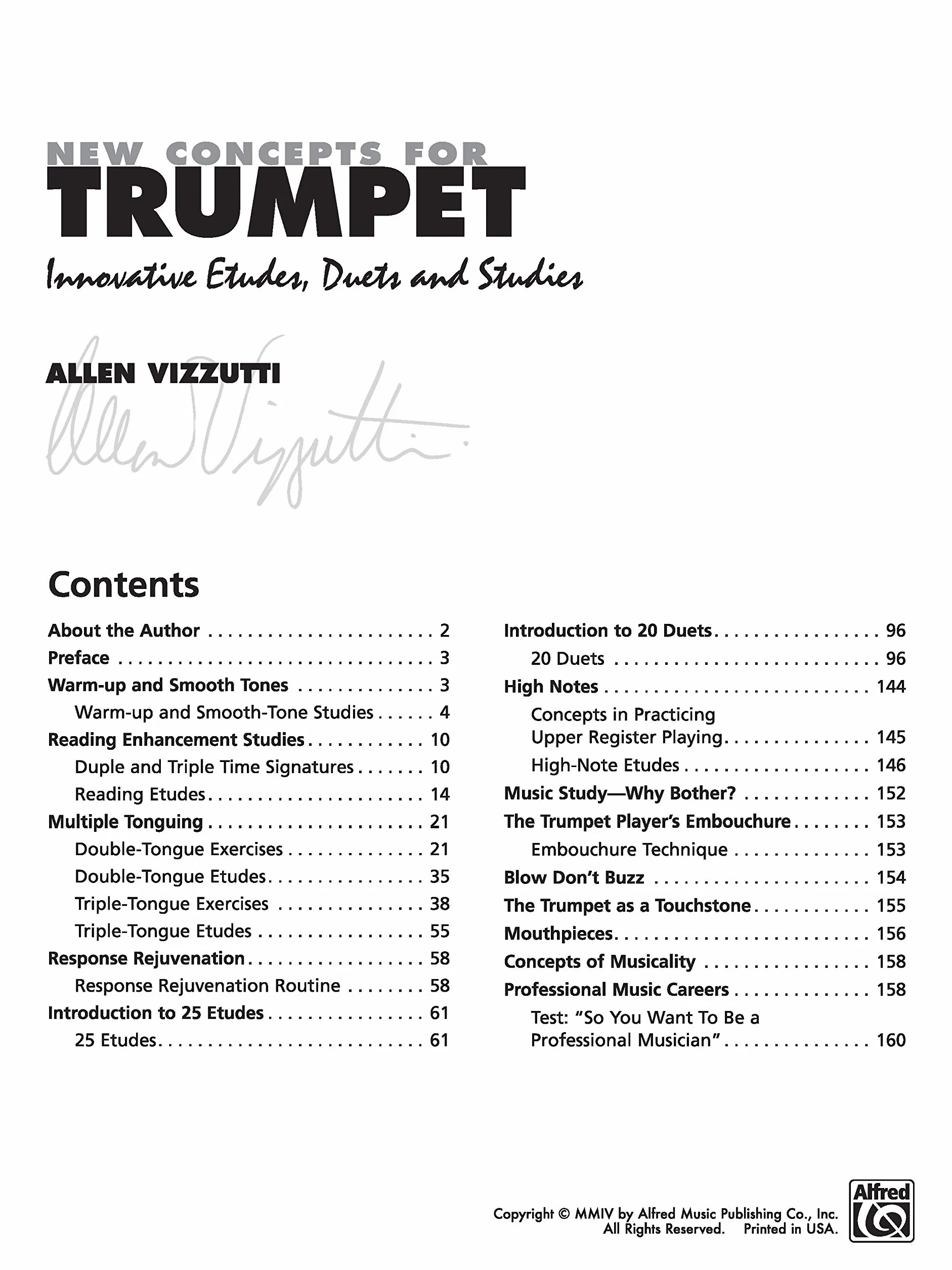 New Concepts for Trumpet: Innovative Etudes, Duets and Studies