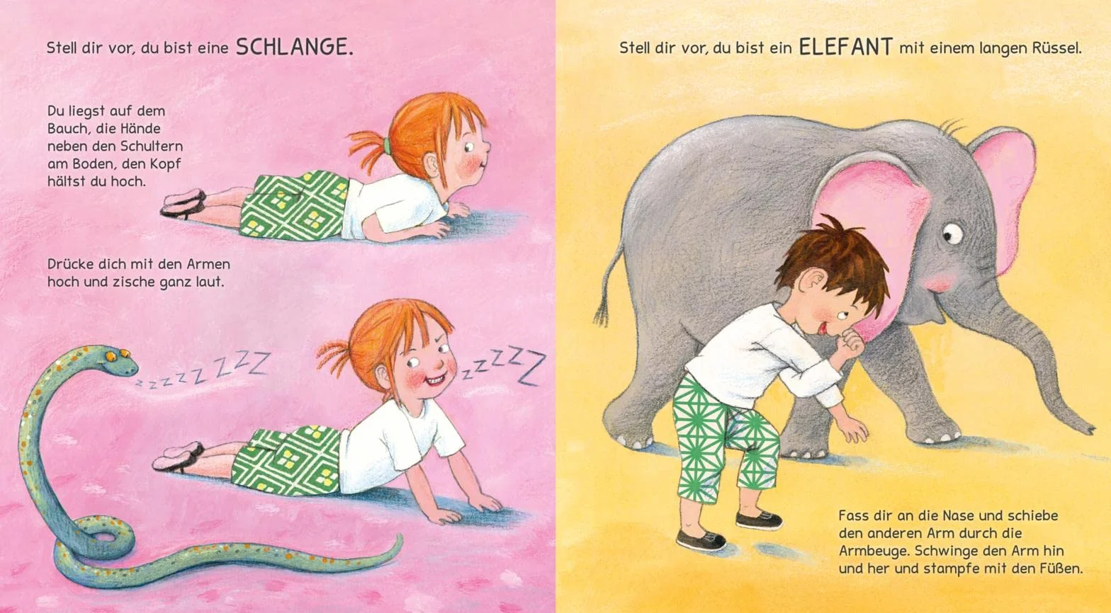 Turnen wie die Tiere - Das große Yoga Buch für kleine Kinder: Erweiterte Maxi-Ausgabe | Spielerische Yogaübungen für Krippen- und Kindergartenkinder Yoga