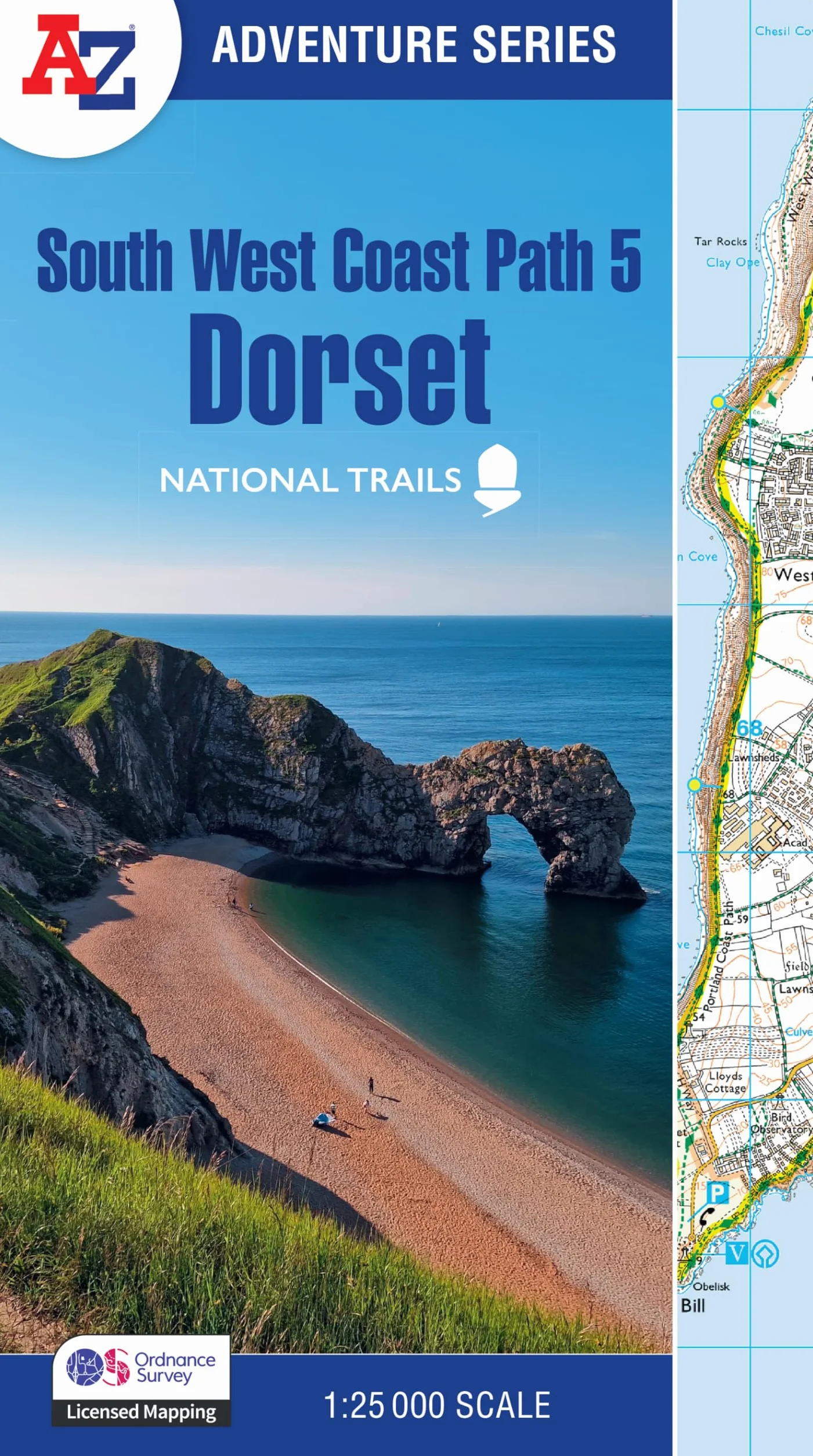 South West Coast Path 5 – Dorset: with Ordnance Survey mapping