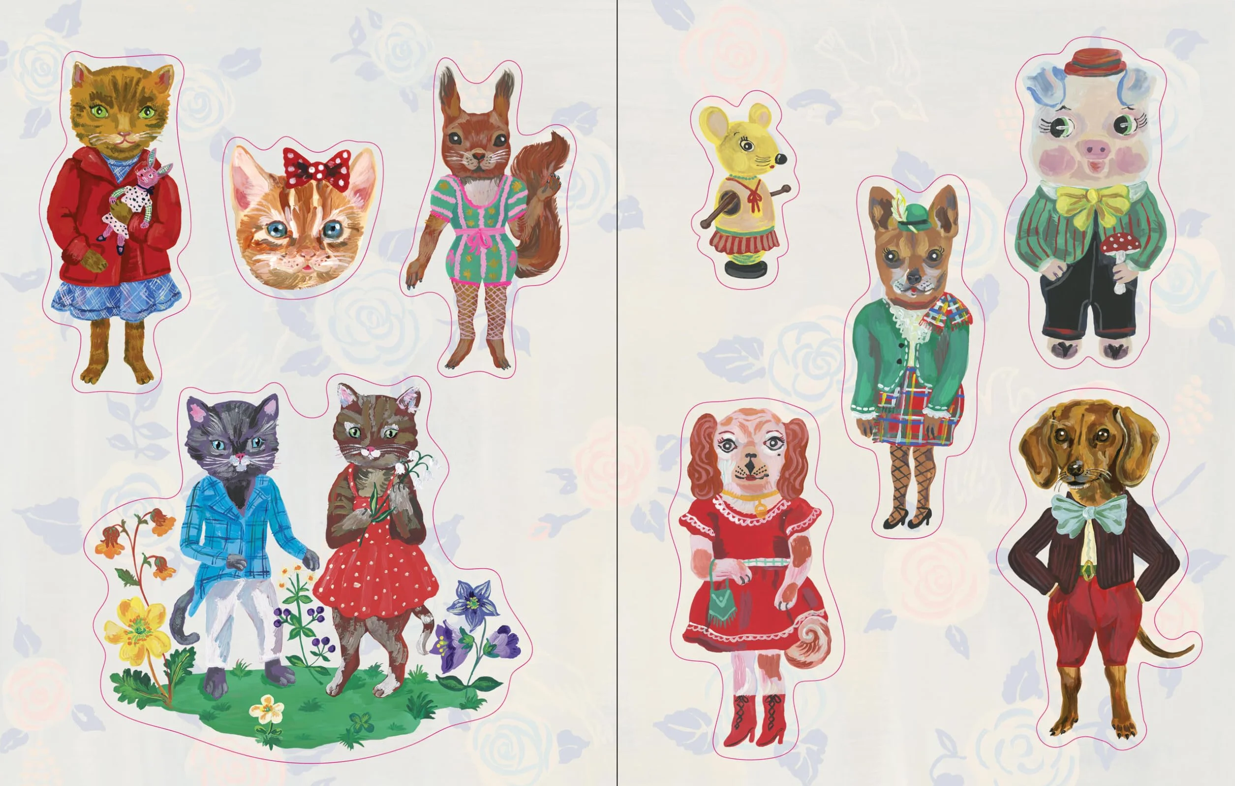 Nathalie LEtE Sticker Book /anglais