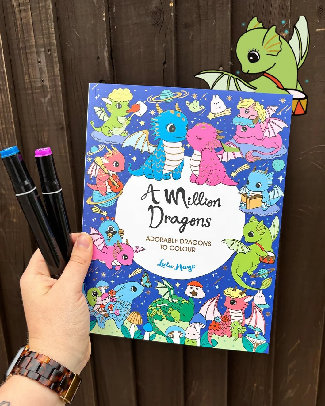 A Million Dragons: Adorable Dragons to Colour