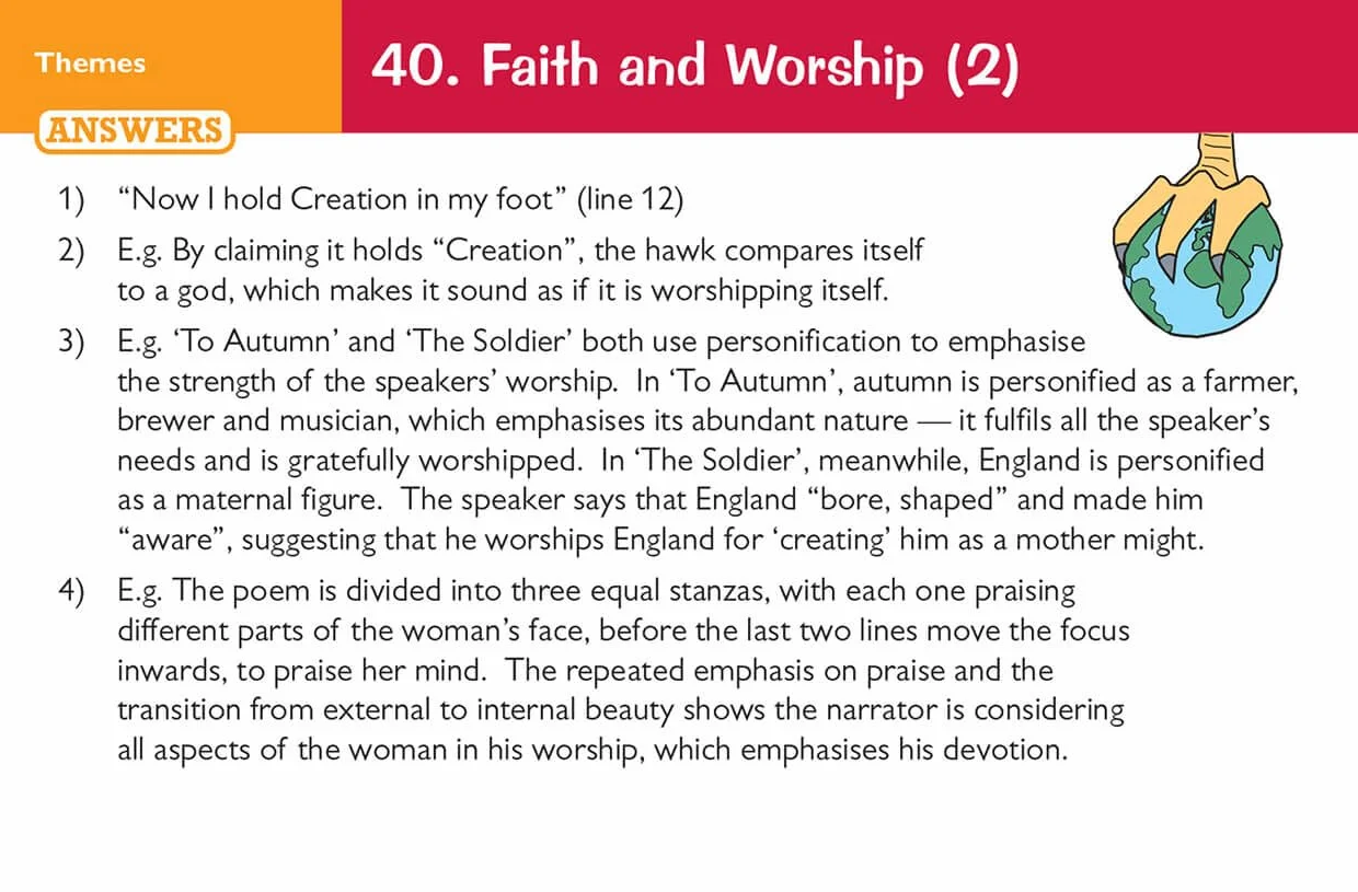 GCSE English WJEC Eduqas Poetry Anthology Revision Question Cards (For exams in 2026)