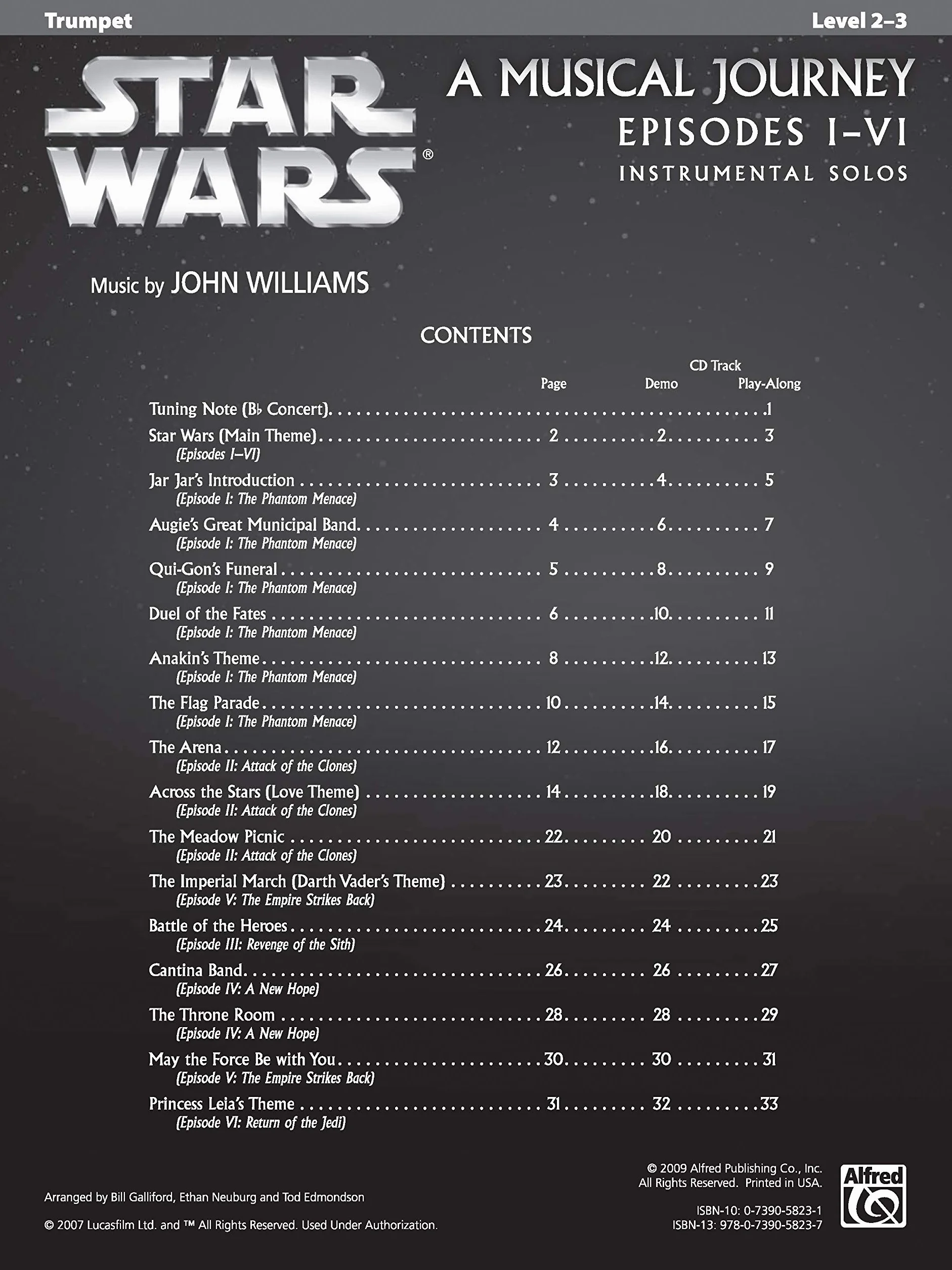 Star wars: a musical journey, episodes i - vi - trumpet (arr. galliford, neuburg and edmondson) (boo