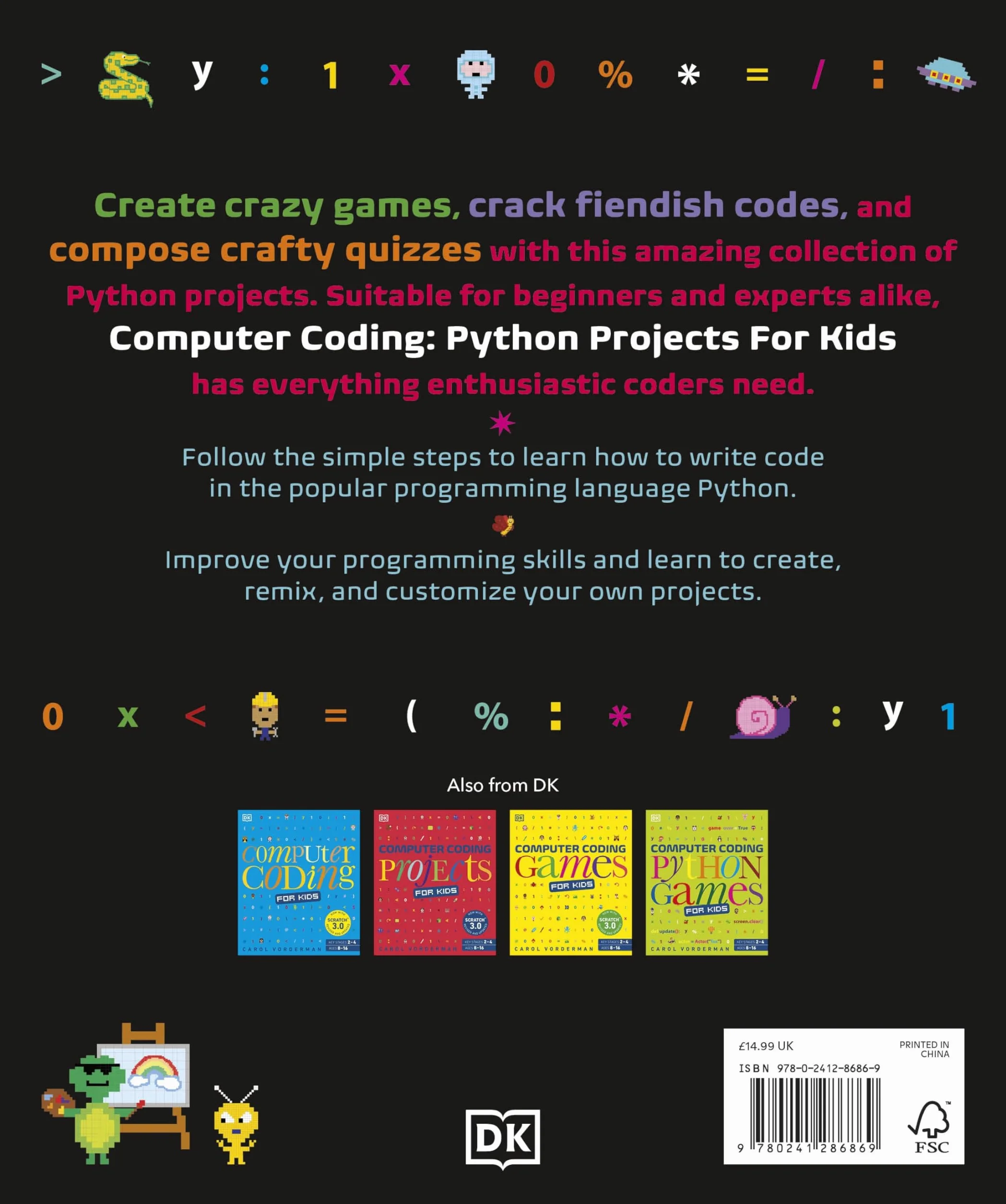 Computer Coding Python Projects for Kids: A Step-by-Step Visual Guide