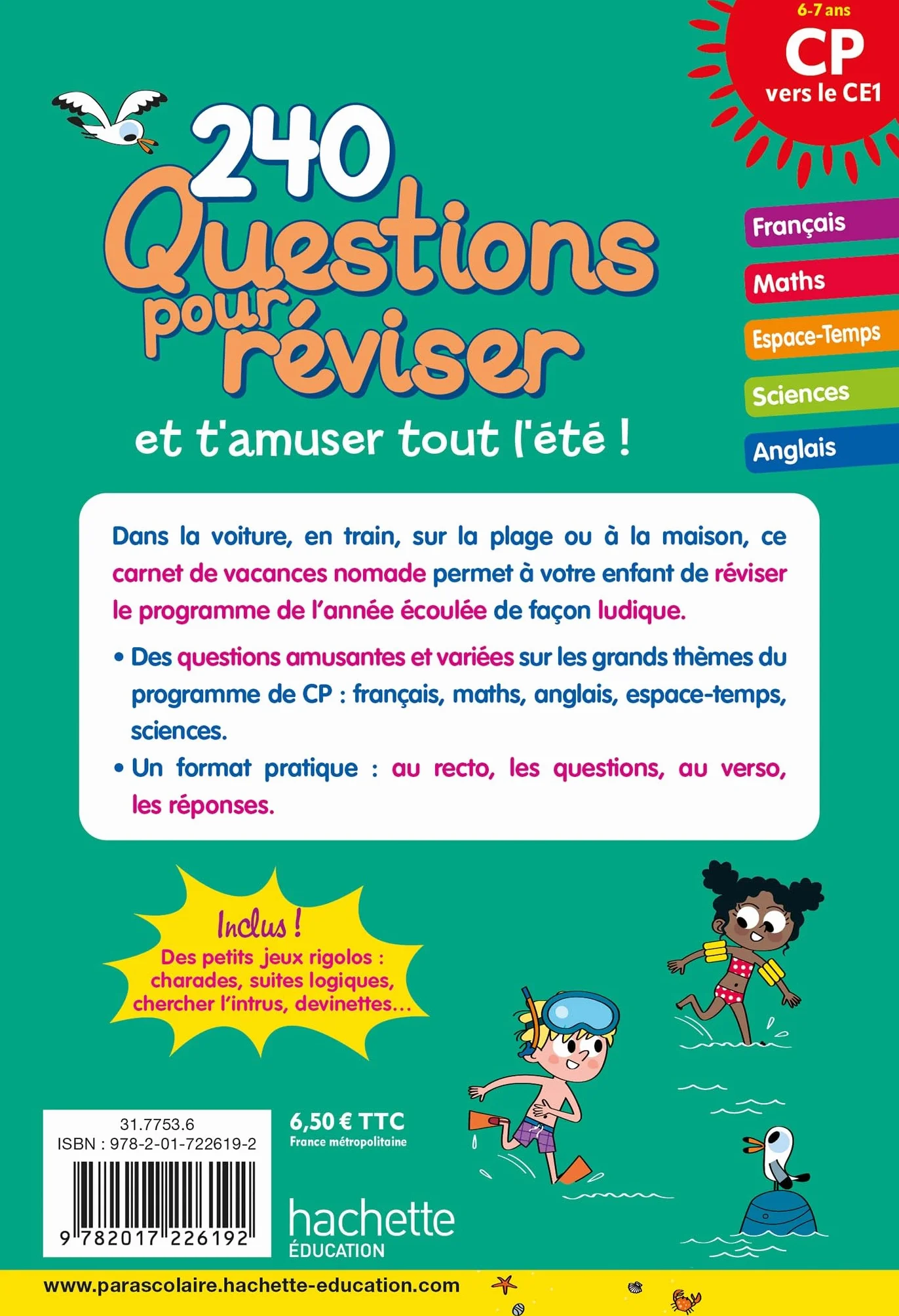 Questions pour réviser - Du CP au CE1 - Cahier de vacances 2026