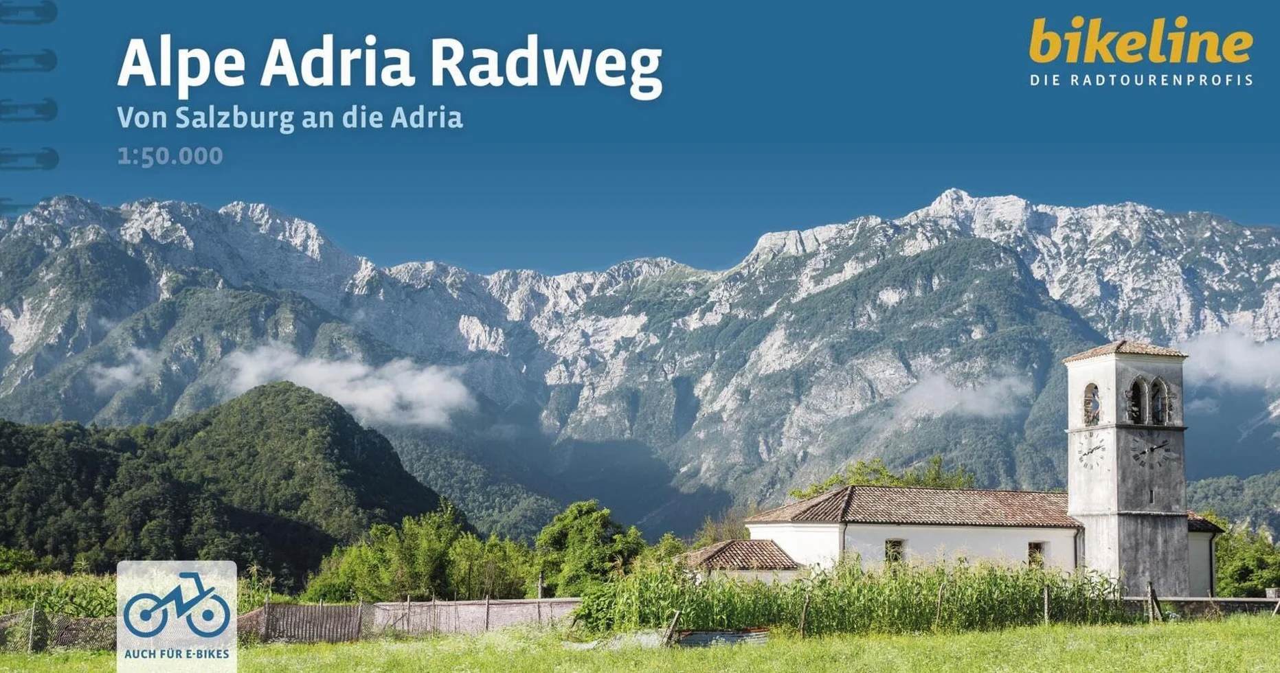 Alpe Adria Radweg: Von Salzburg an die Adria. 1:50.000, 402 km, GPS-Tracks Download, LiveUpdate