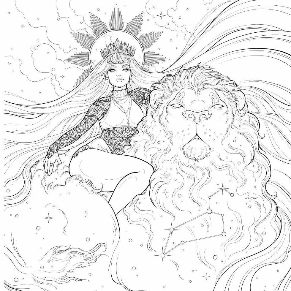 Oceans to Stars: An Astrology Art & Coloring Book