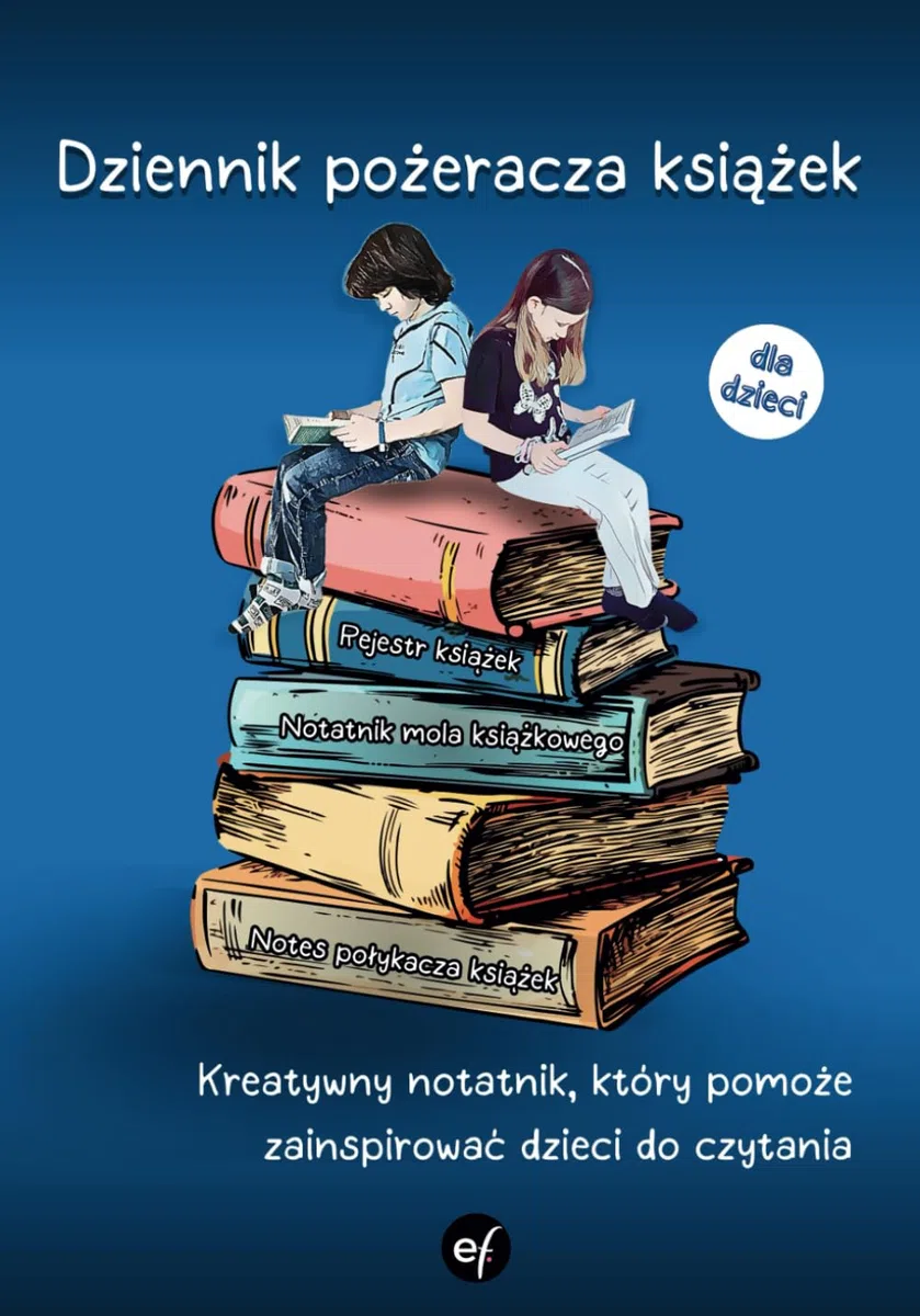 Dziennik Pożeracza Książek dla dzieci: Notatnik Mola Książkowego | Notes połykacza książek | Kreatywny notatnik, który pomoże zainspirować dzieci do czytania | Rejestr książek
