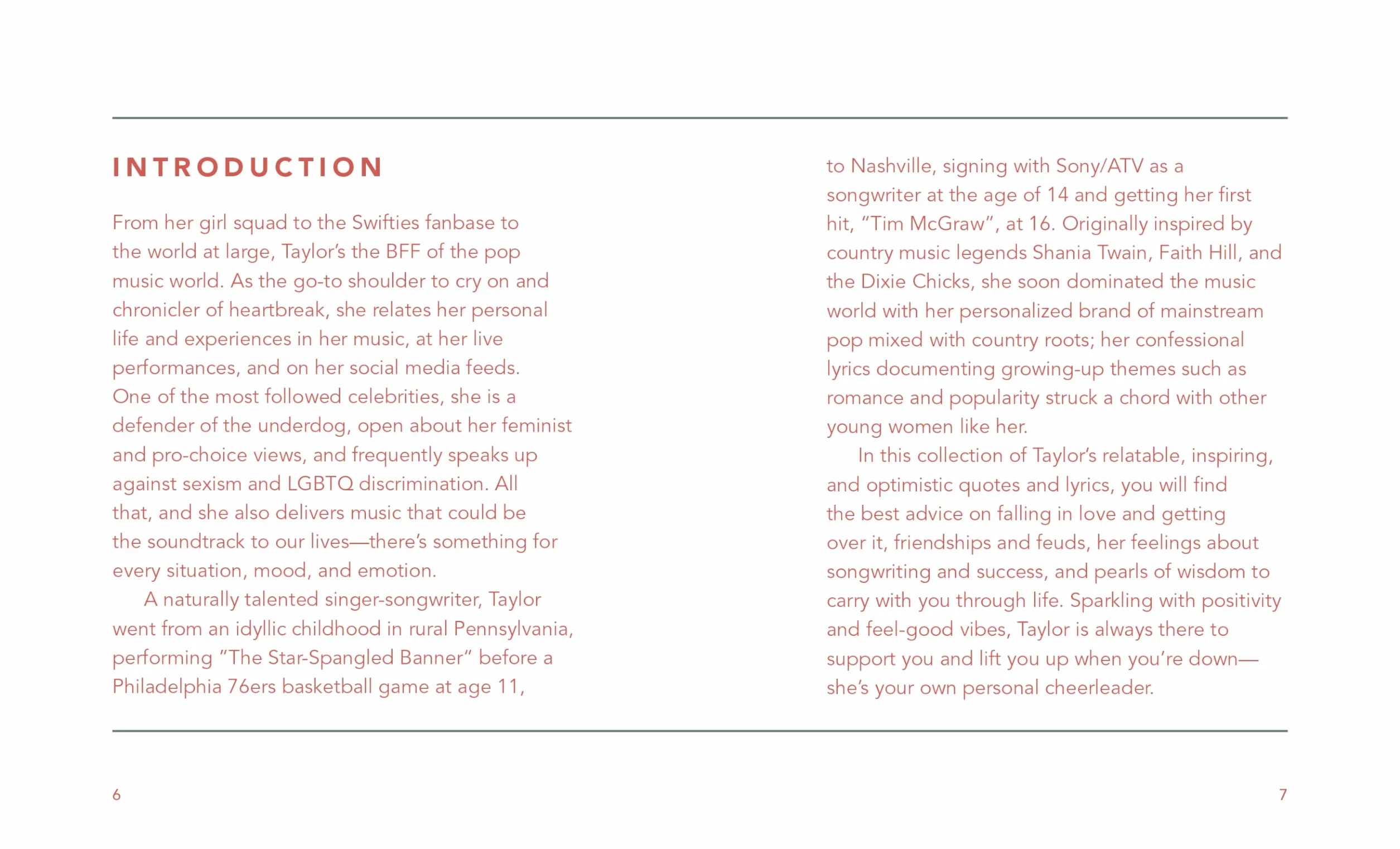 The Little Guide to Taylor Swift: Words to Shake It Off: 7