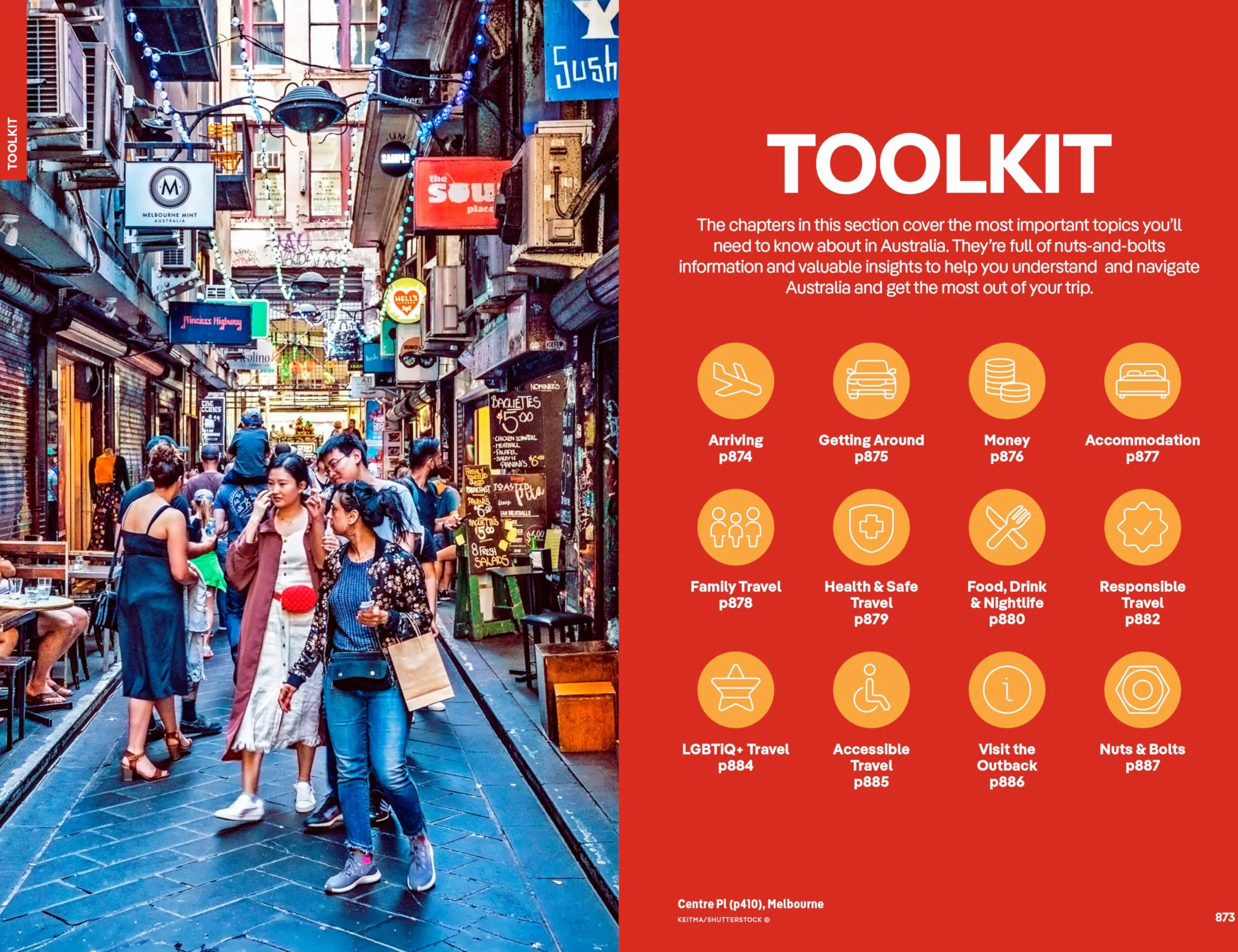 Australia 22ed -anglais-: Detailed Itineraries Travel Like a Local Insider Tips Covers Sydney & New South Wales, Queensland, Melbourne & Victoria, the Red Centre and More