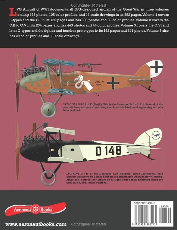 LVG Aircraft of WWI Volume 3: C.VI – C.XI & Fighters: A Centennial Perspective on Great War Airplanes