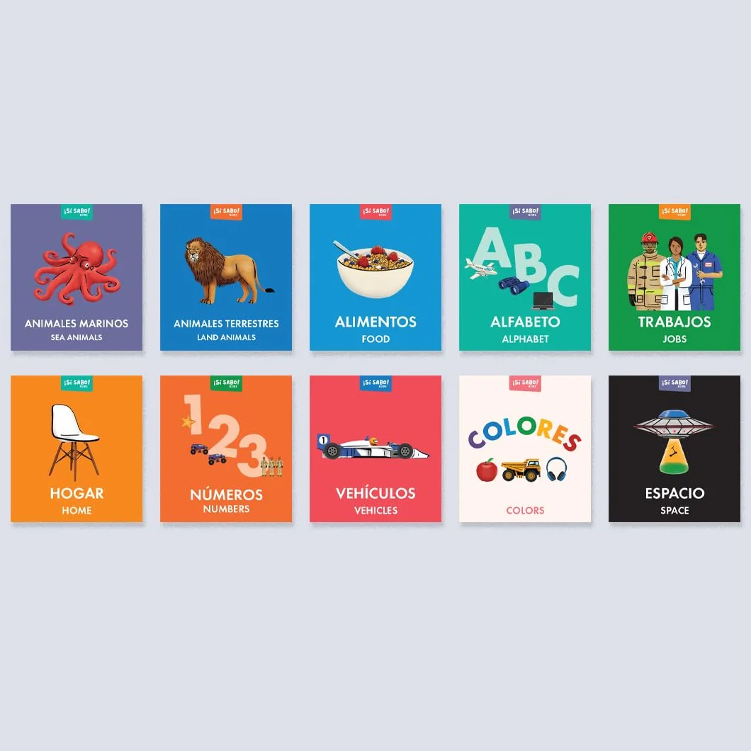 My First Bilingual Library: A Spanish-English Vocabulary Board Book Set of Colors, Numbers, Animals, ABCs, and More: 2