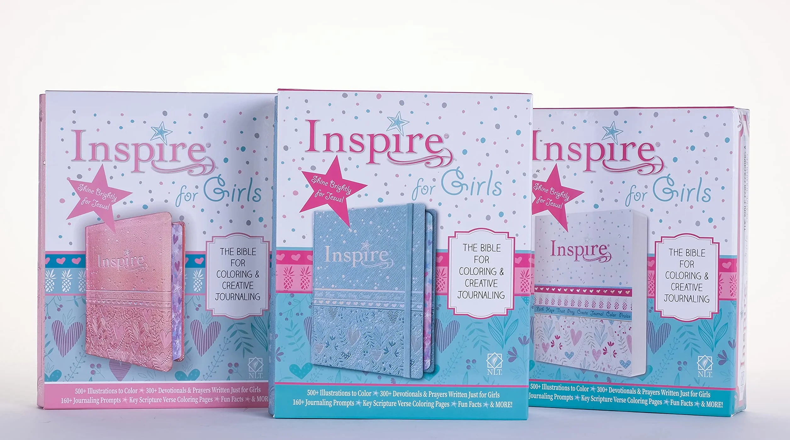 Inspire Bible for Girls NLT: New Living Translation, The Bible for Coloring & Creative Journaling