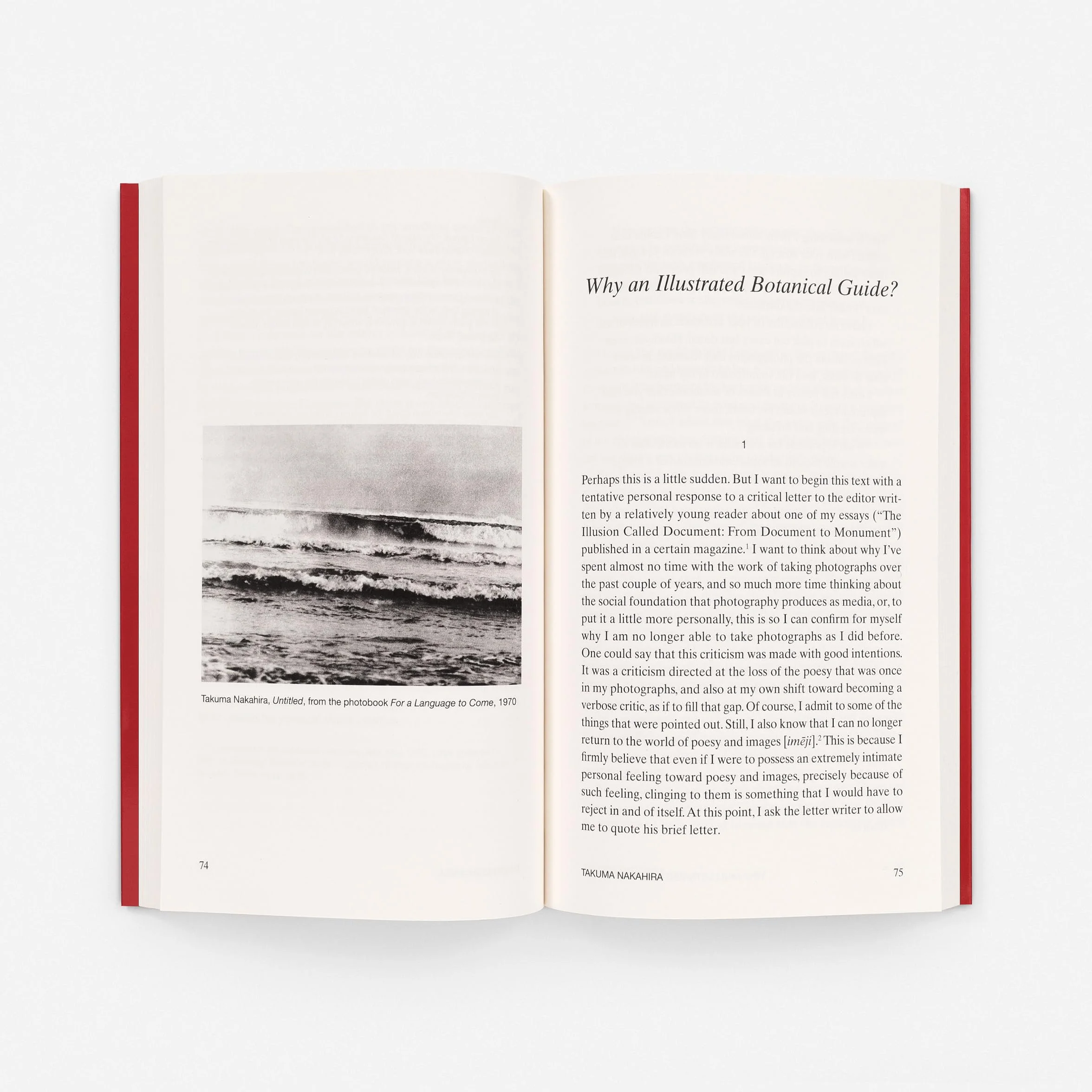 At the Limits of the Gaze : Selected writings by Takuma Nakahira /anglais