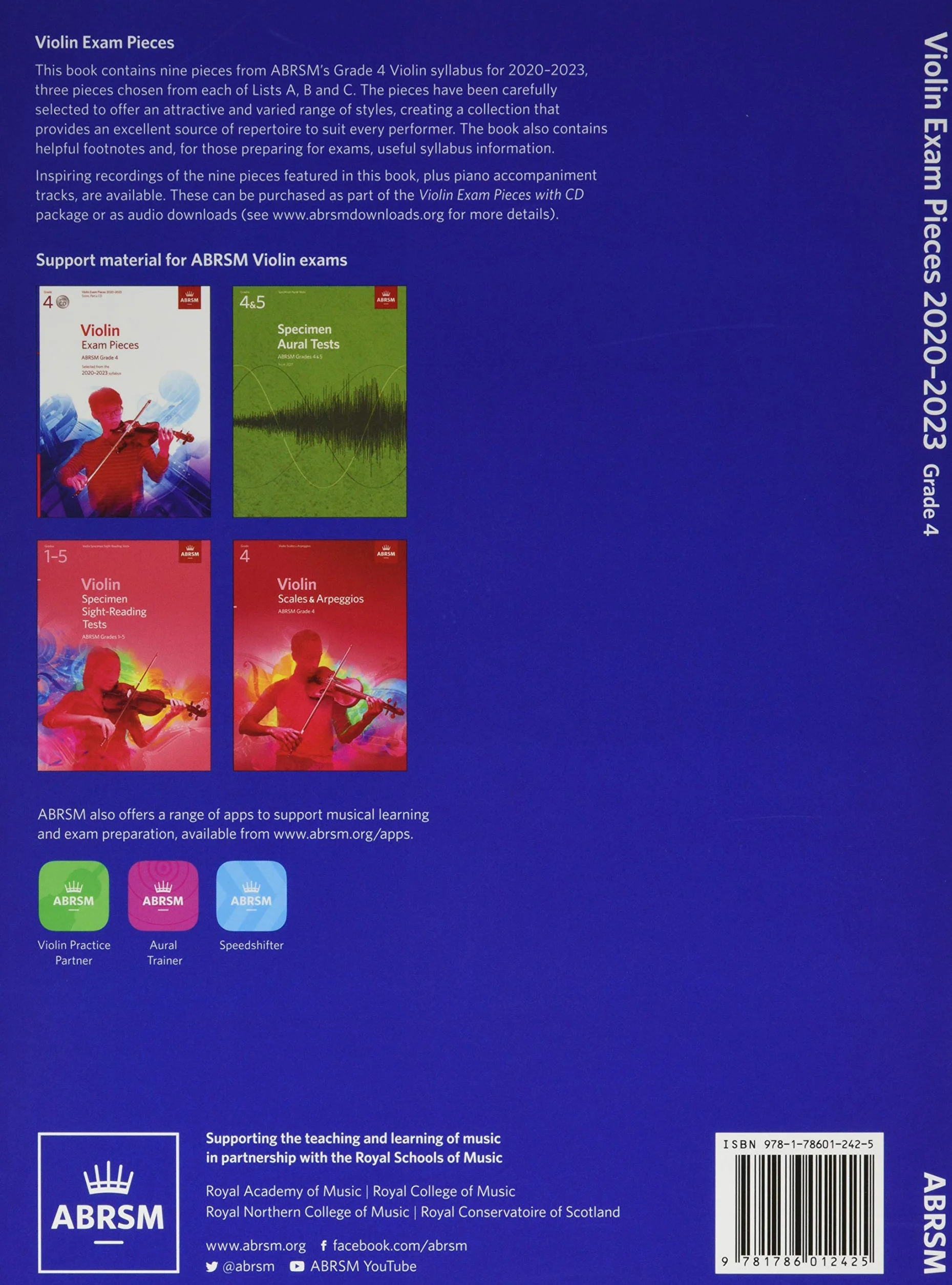 Violin Exam Pieces 2020-2023, ABRSM Grade 4, Part: Selected from the 2020-2023 syllabus