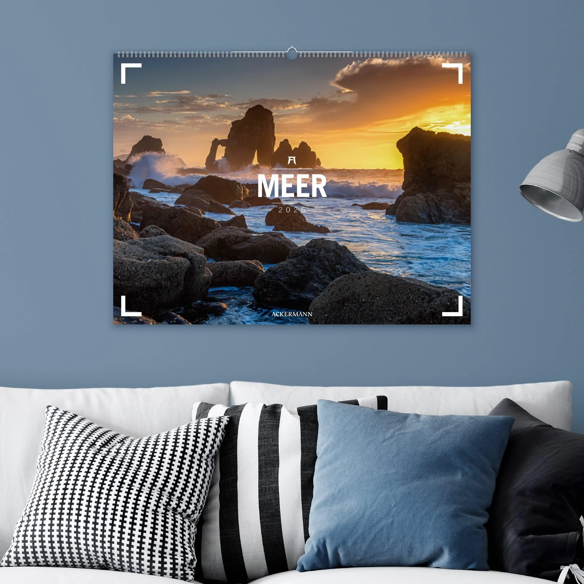 Meer Gallery Kalender 2026: Außergewöhnlicher Meeres-Kalender im großen Querformat (66x50 cm) | Küste und Strand im Großformat