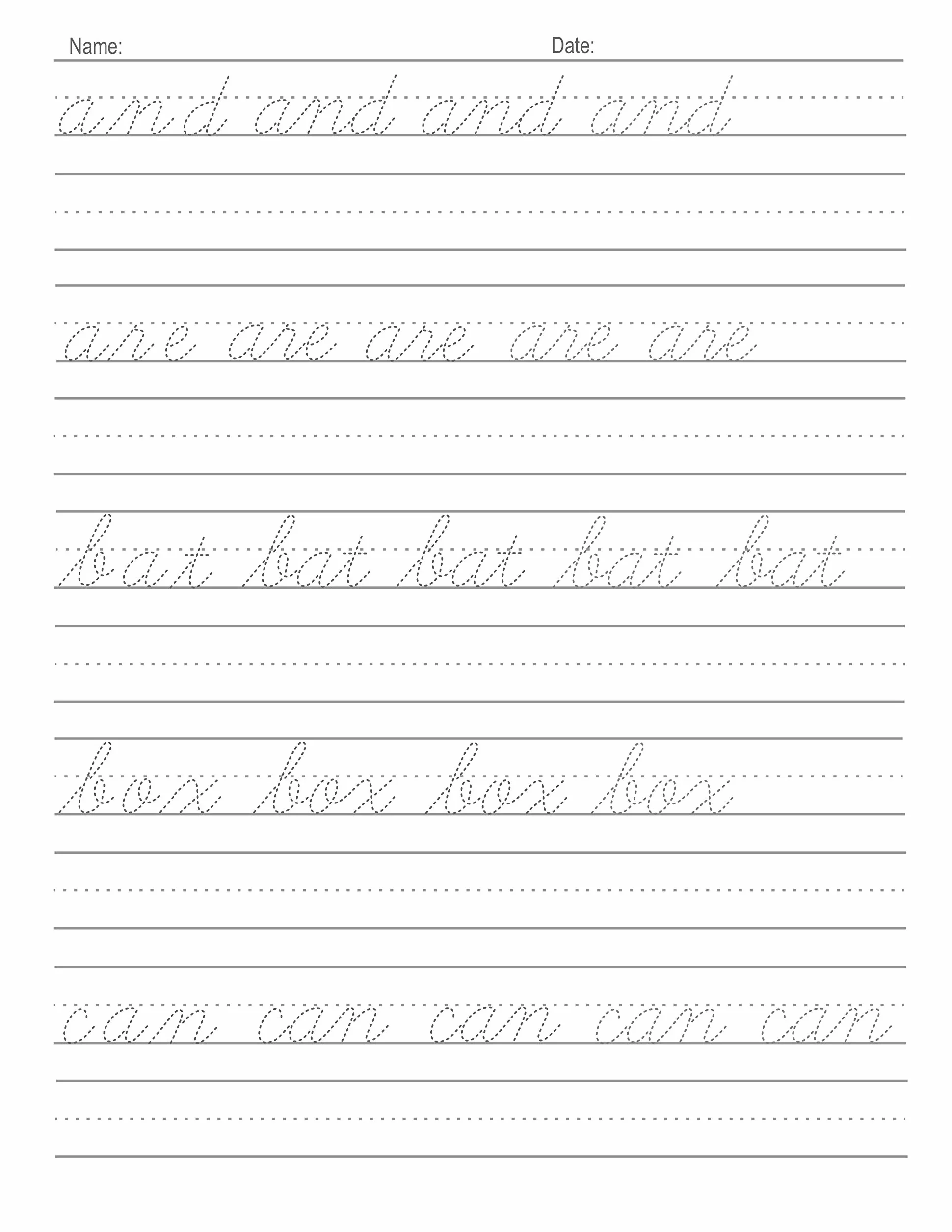 Cursive Handwriting Workbook For Kids: Cursive for beginners workbook. Cursive letter tracing book. Cursive writing practice book to learn writing in cursive: 1