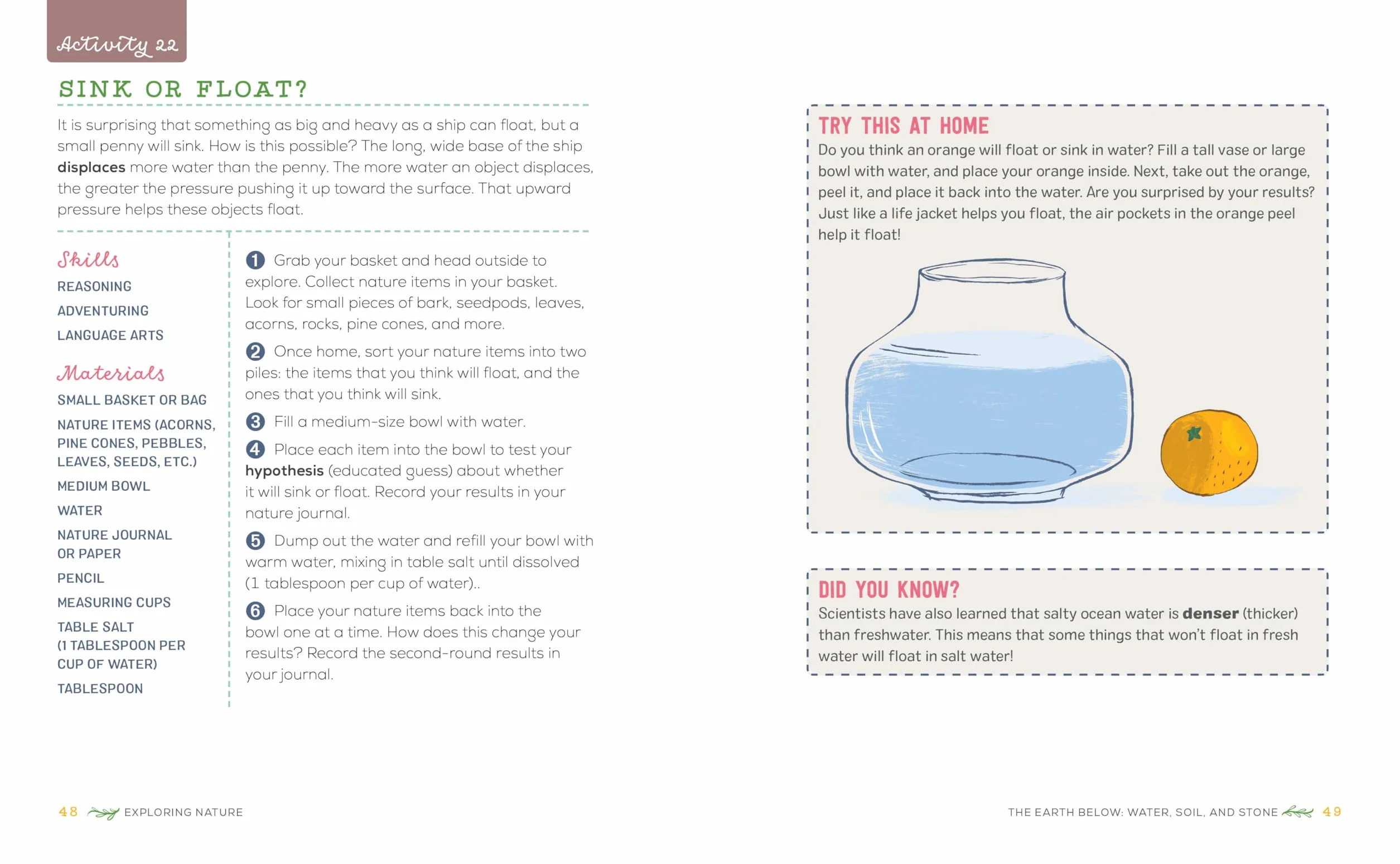 Exploring Nature Activity Book for Kids: 50 Creative Projects to Spark Curiosity in the Outdoors