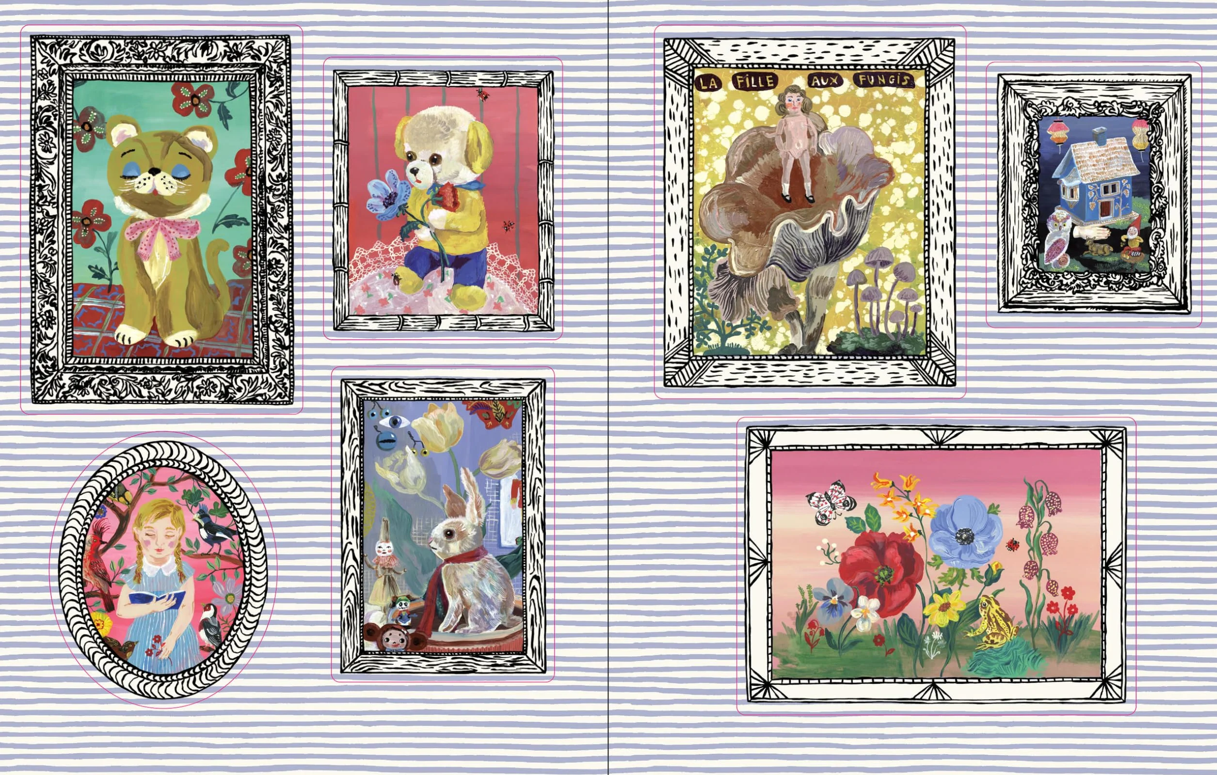 Nathalie LEtE Sticker Book /anglais